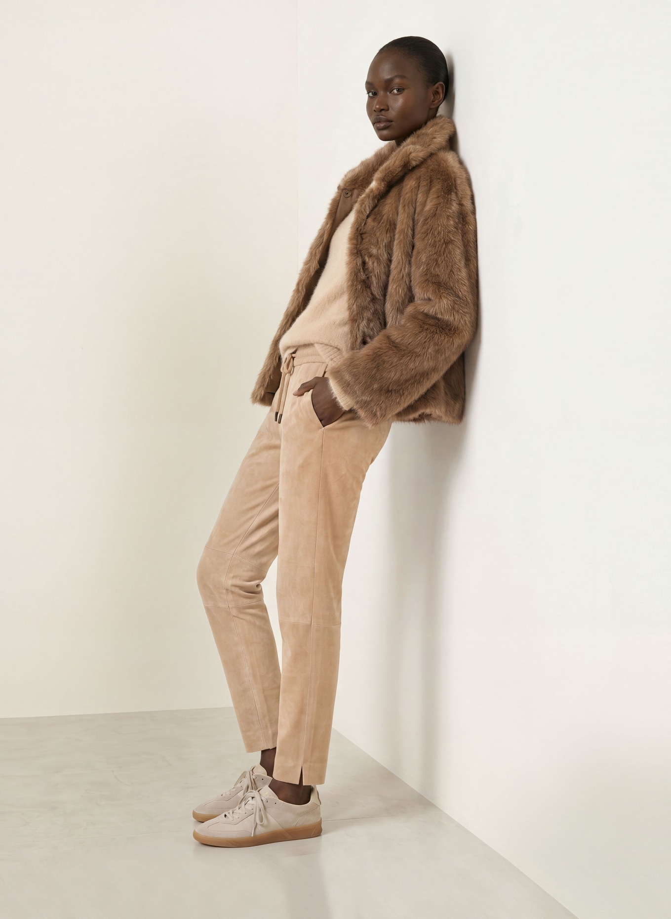 Juvia Kunstfell-Jacke VIVIENNE: BRAUN