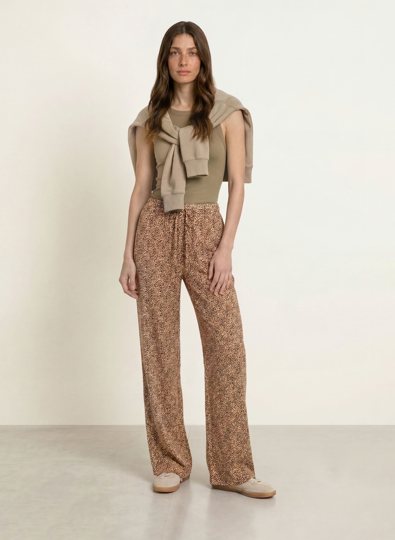 Juvia Broek SEDA: LICHTBRUIN / MARRON FONCÉ / BEIGE