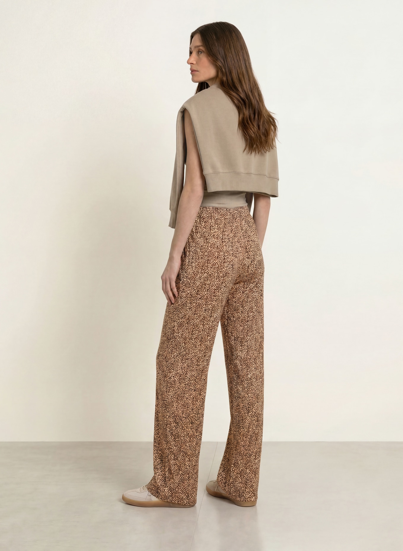 Juvia Broek SEDA: LICHTBRUIN / MARRON FONCÉ / BEIGE