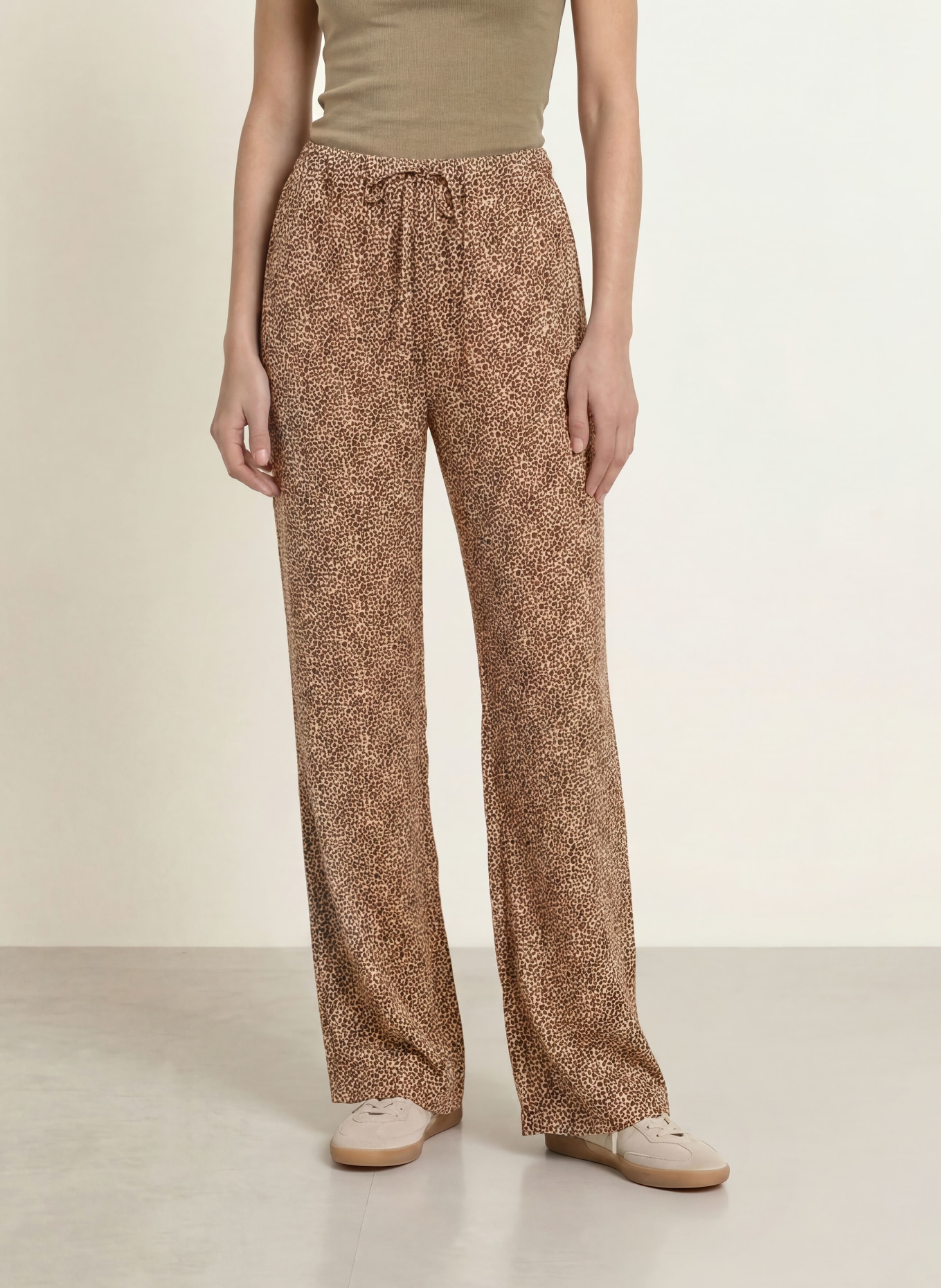 Juvia Broek SEDA: LICHTBRUIN / MARRON FONCÉ / BEIGE