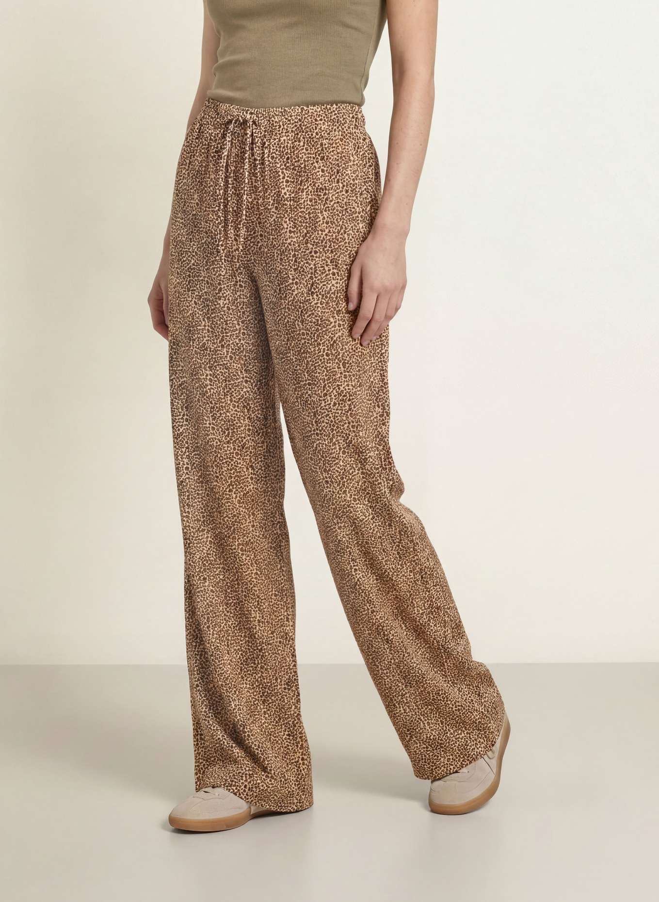 Juvia Broek SEDA: LICHTBRUIN / MARRON FONCÉ / BEIGE
