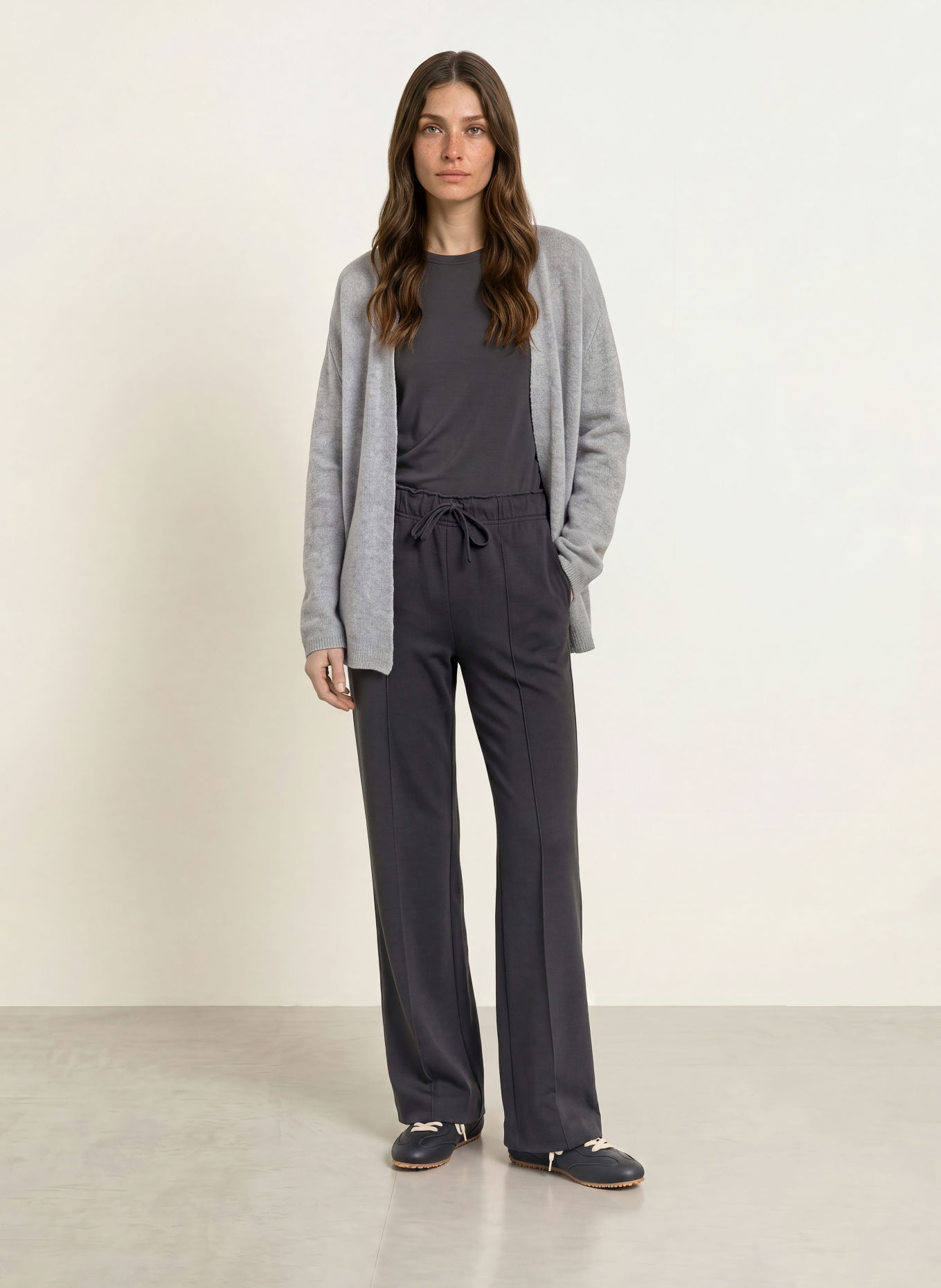 Juvia SAVIYA Cashmere Knit Wrap: GRAY