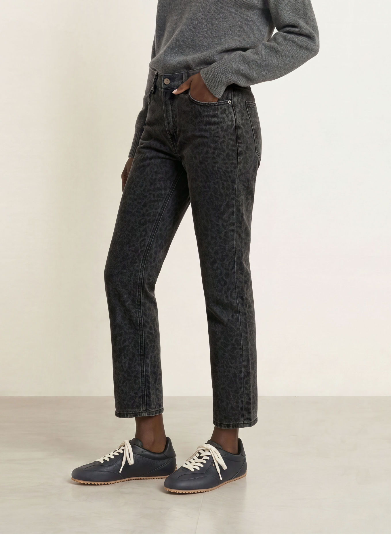 Juvia JILL Cropped jeans: 989 ANTHRA