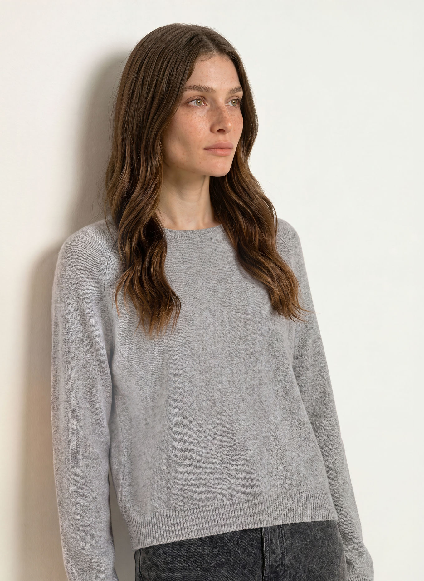 Juvia Cashmere-Pullover SAMIA: GRAU