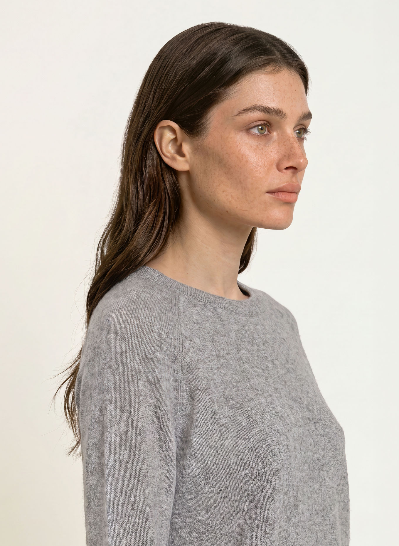 Juvia Cashmere-Pullover SAMIA: GRAU