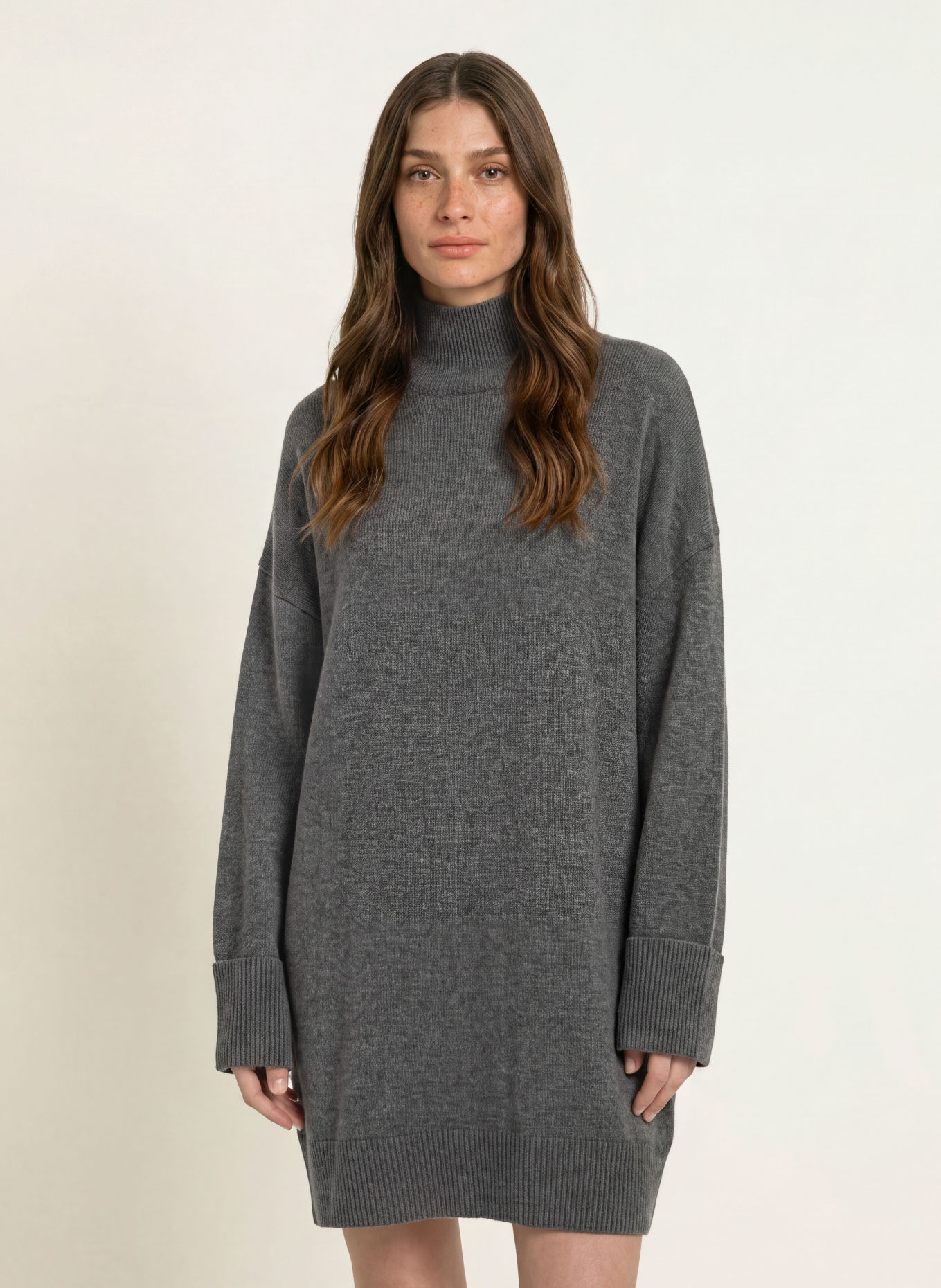 Juvia VENYA Knit Dress: DARK GRAY