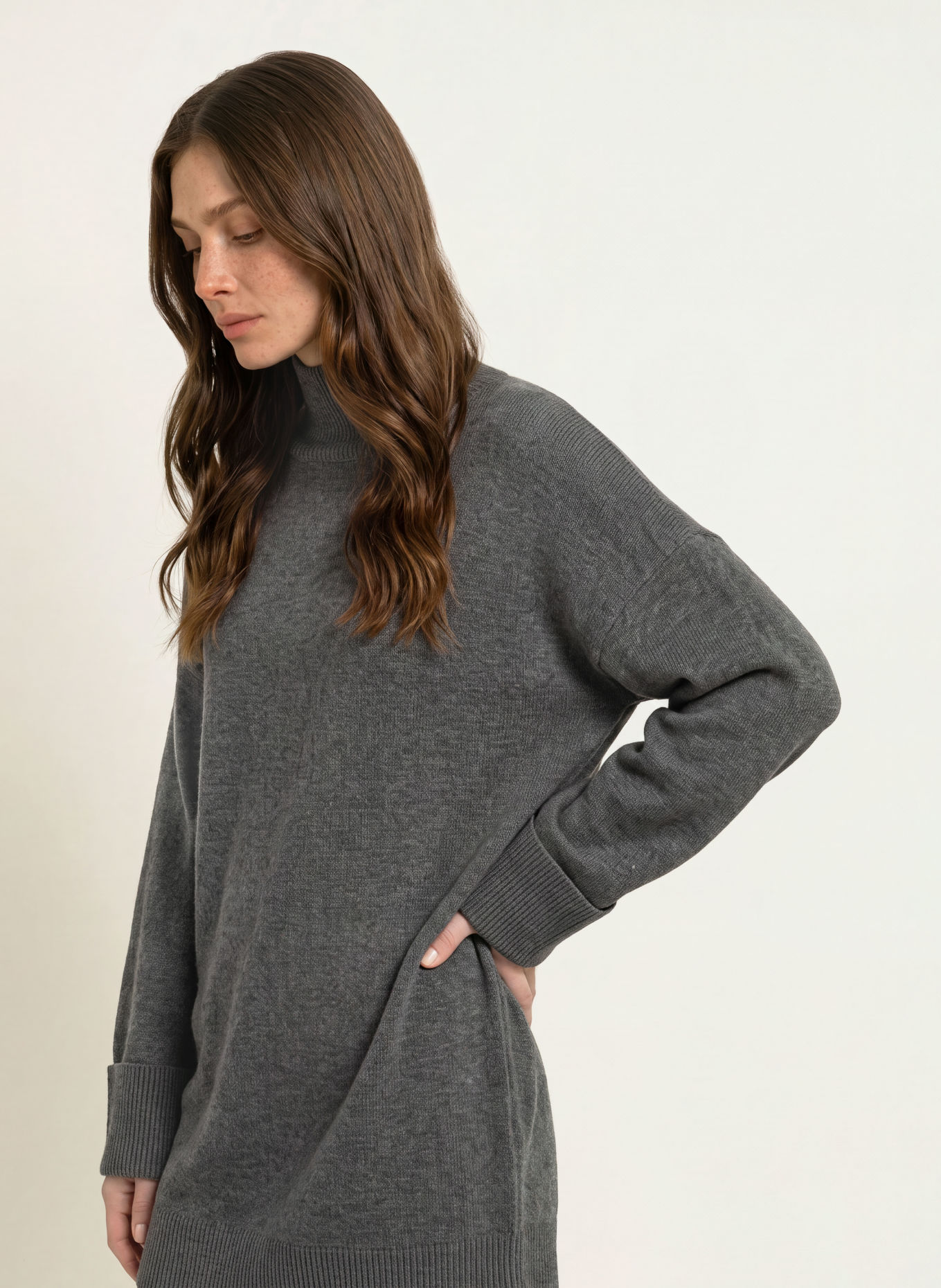 Juvia VENYA Knit Dress: DARK GRAY