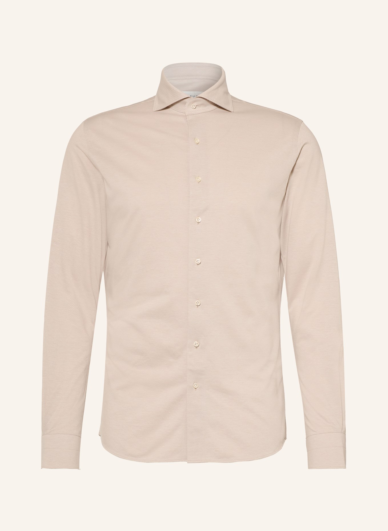 PROFUOMO Hemd Slim Fit: BEIGE / CREME