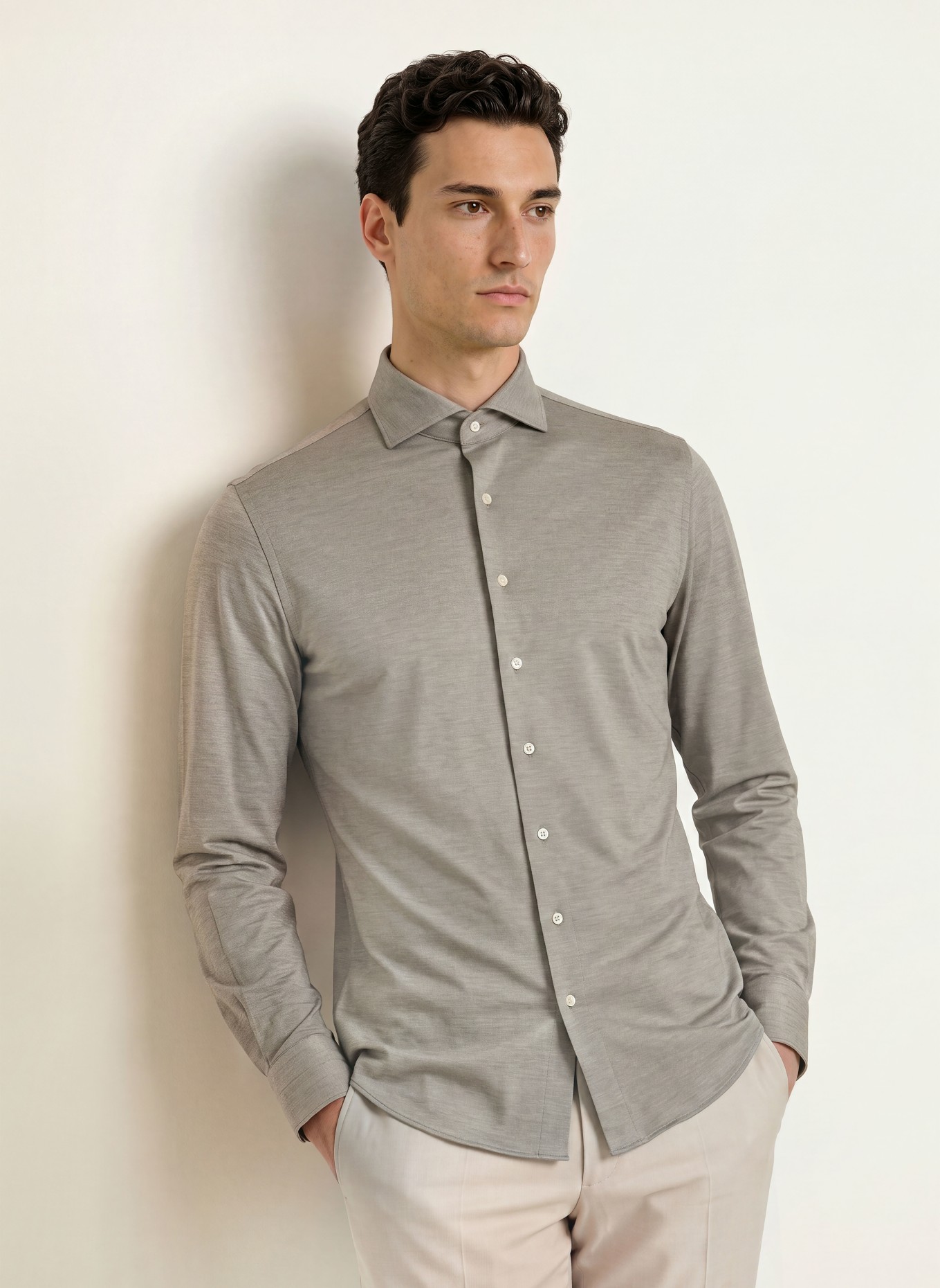 PROFUOMO Hemd Slim Fit: DUNKELGRAU