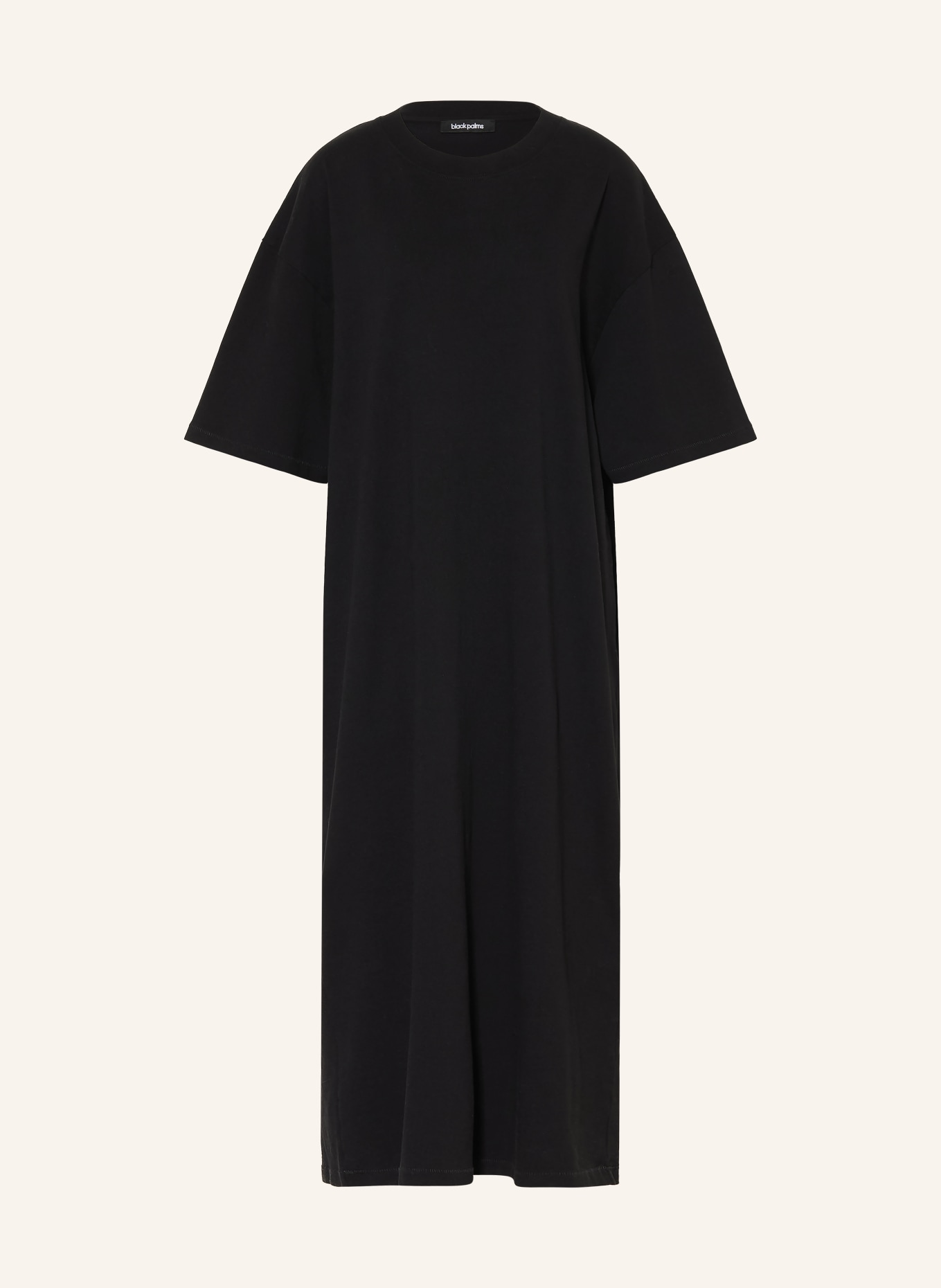 black palms Jerseyové šaty BP HEAVY 023: ČERNÁ