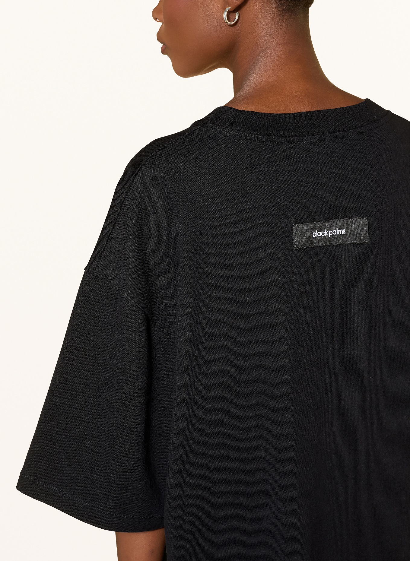 black palms Jerseyové šaty BP HEAVY 023: ČERNÁ