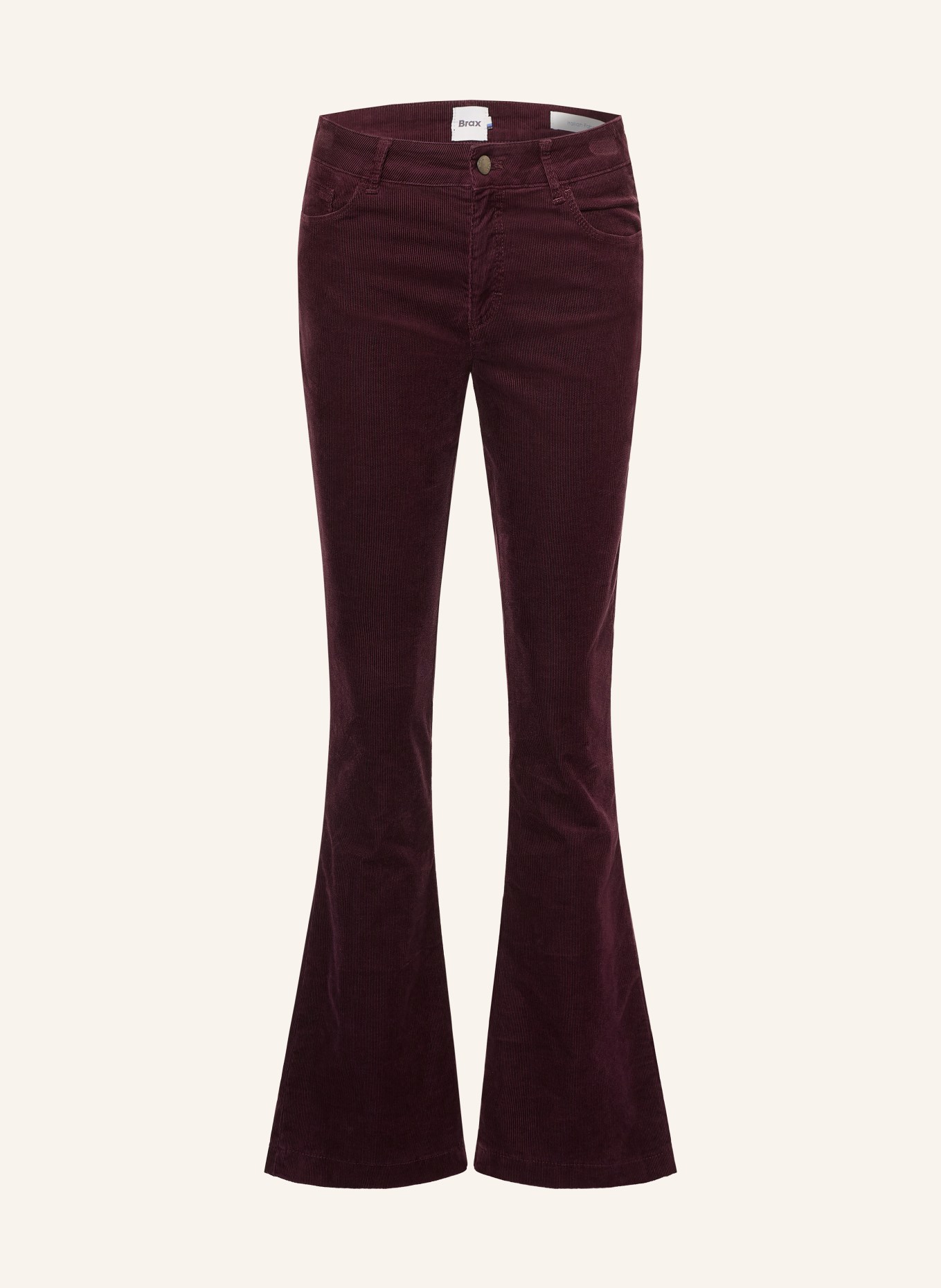 BRAX Pantaloni bootcut SHAKIRA din velur: MOV ÎNCHIS