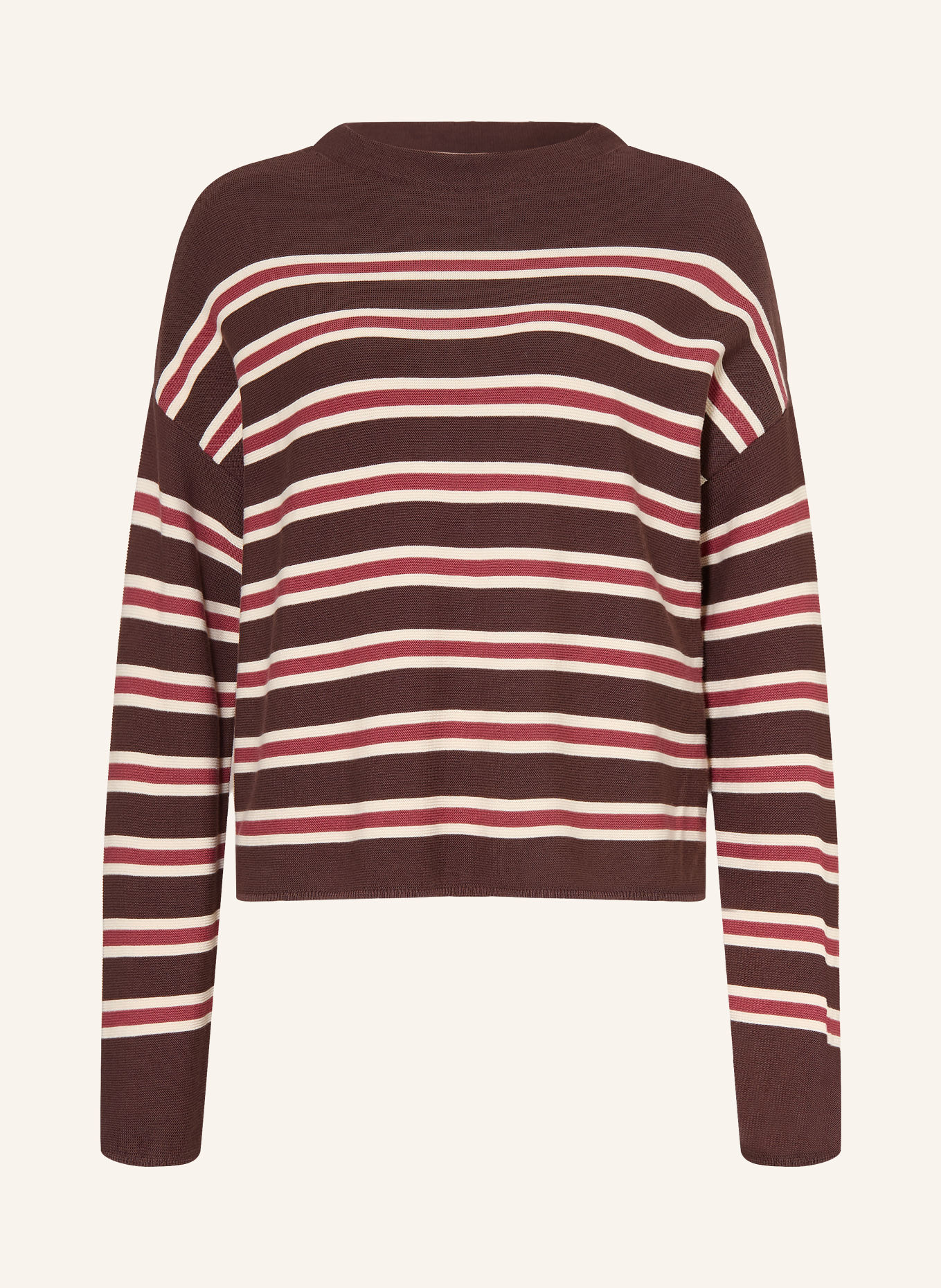 ARMEDANGELS Pullover MERINAA: BRAUN / ALTROSA / CREME