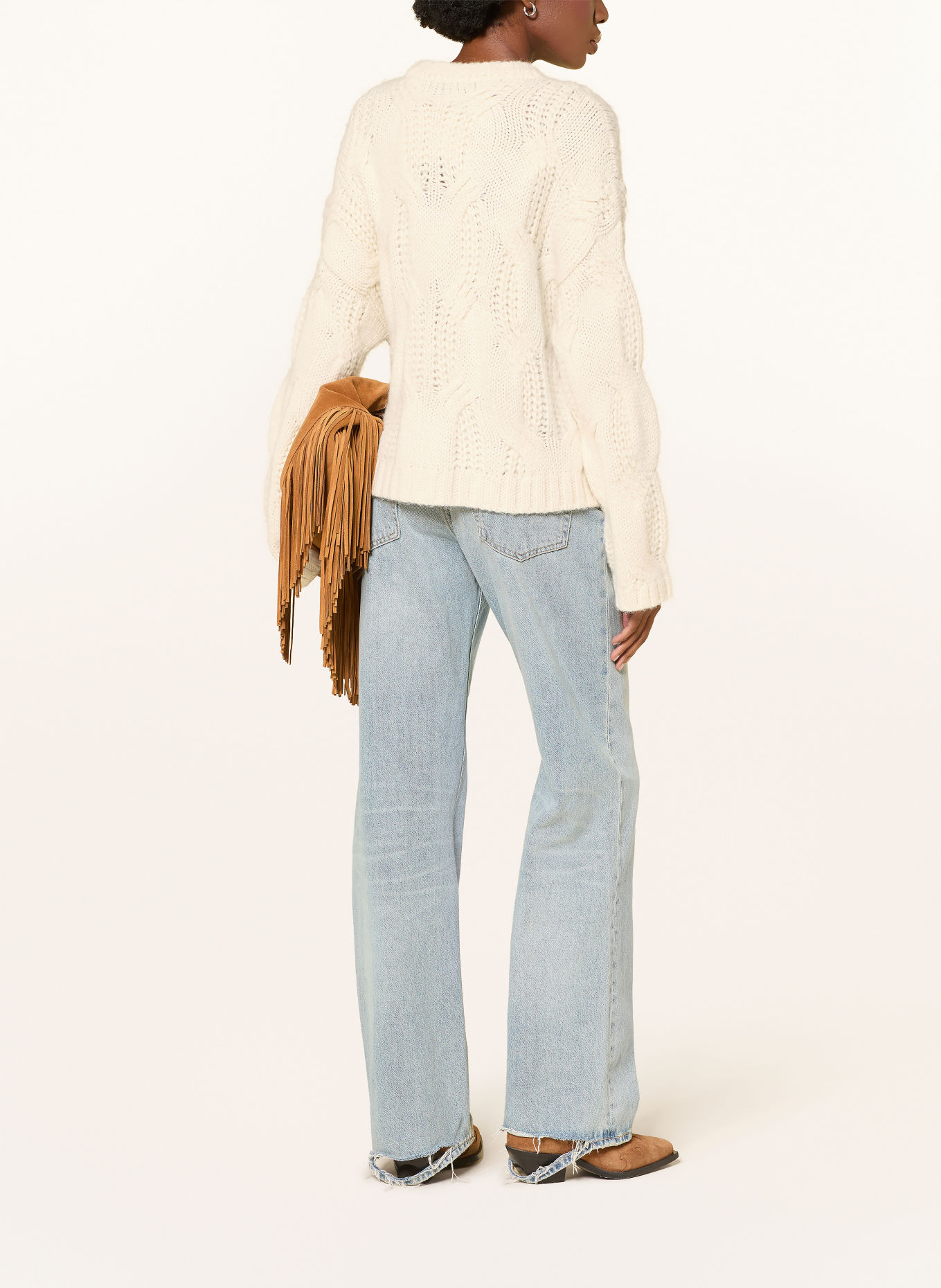 MRS & HUGS Pullover mit Alpaka: CREME