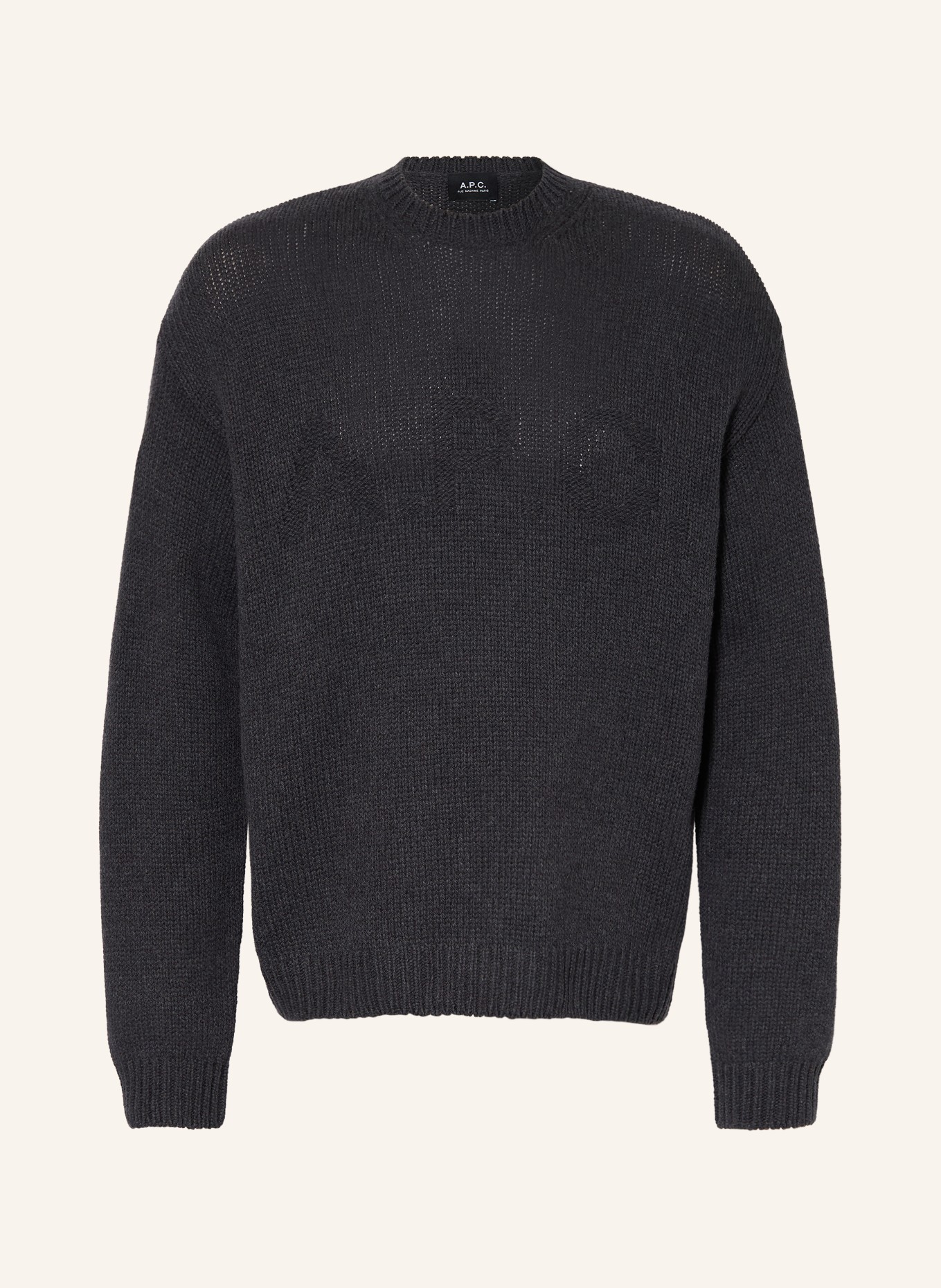 A.P.C. GEORGE Sweater: DARK GRAY
