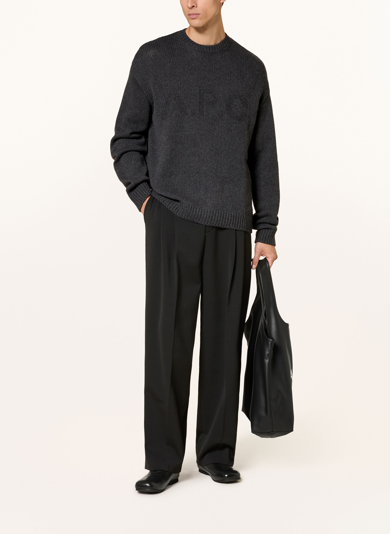 A.P.C. GEORGE Sweater: DARK GRAY