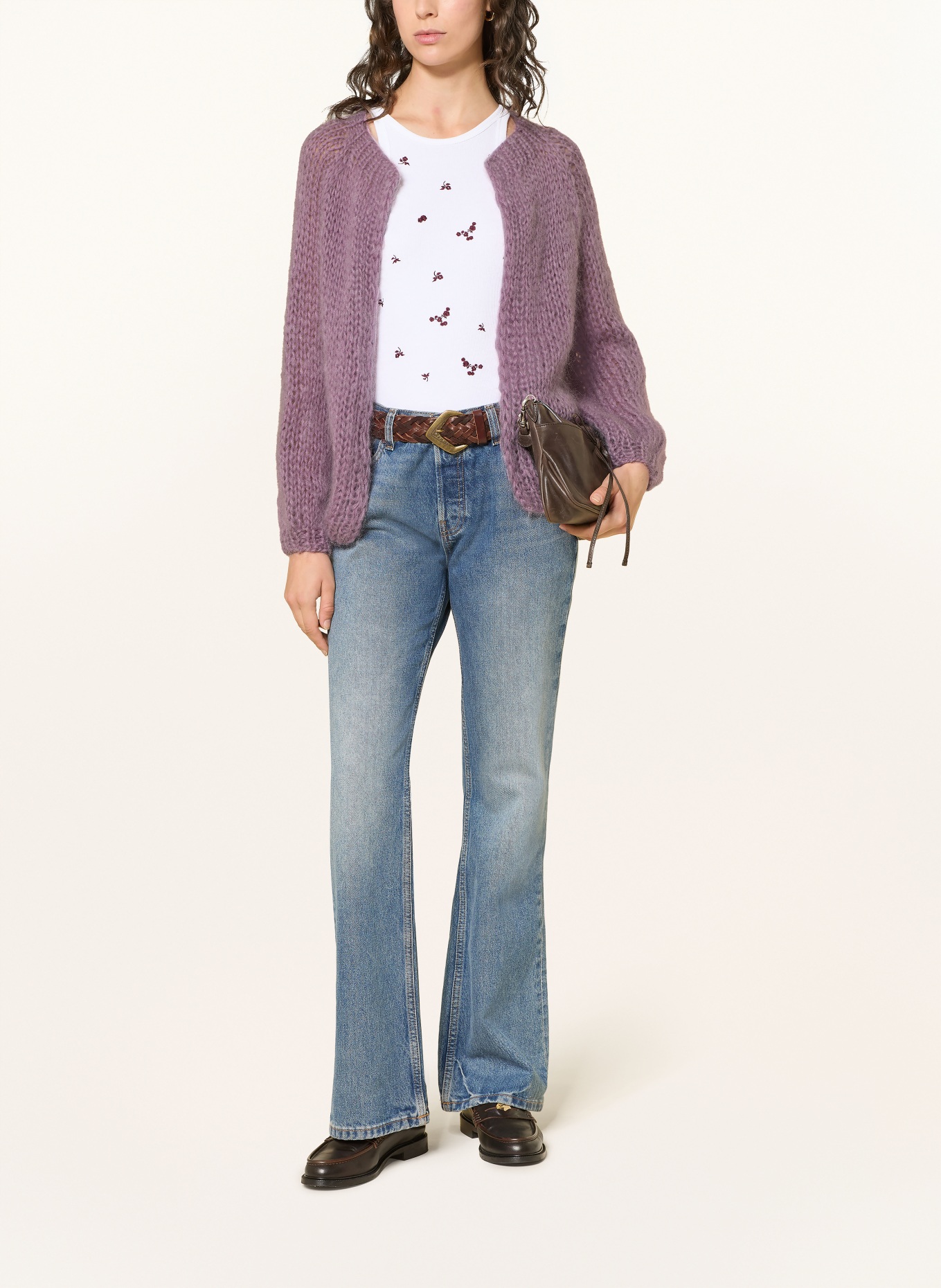 MAIAMI Knit wrap: PURPLE