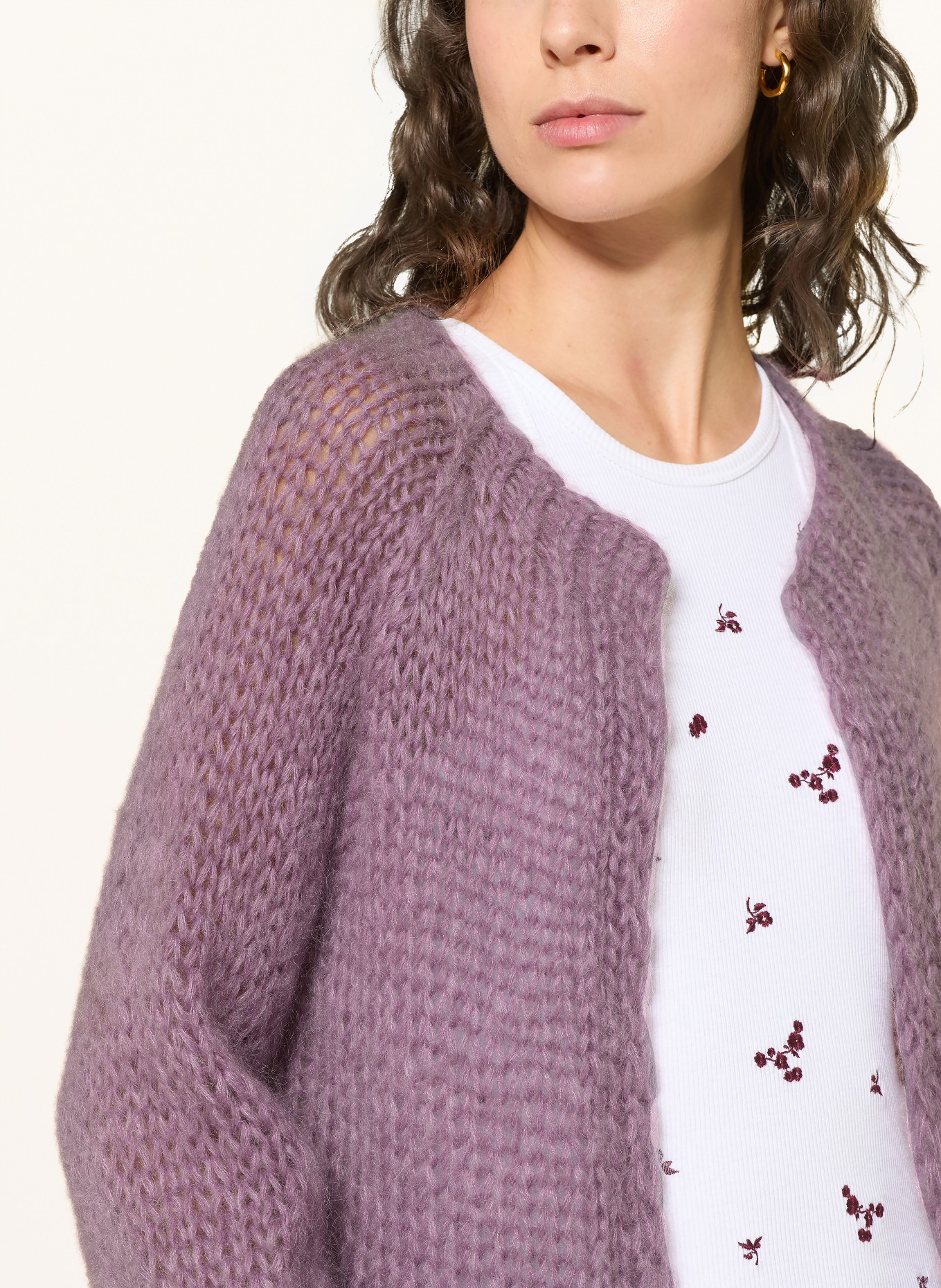 MAIAMI Knit wrap: PURPLE