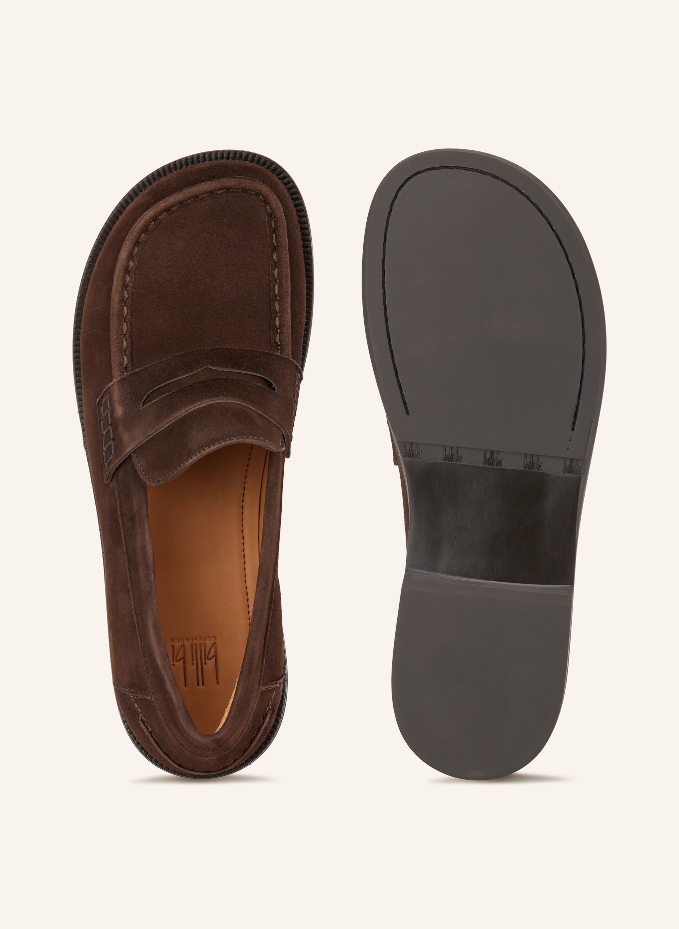 billi bi Penny-Loafer: DUNKELBRAUN