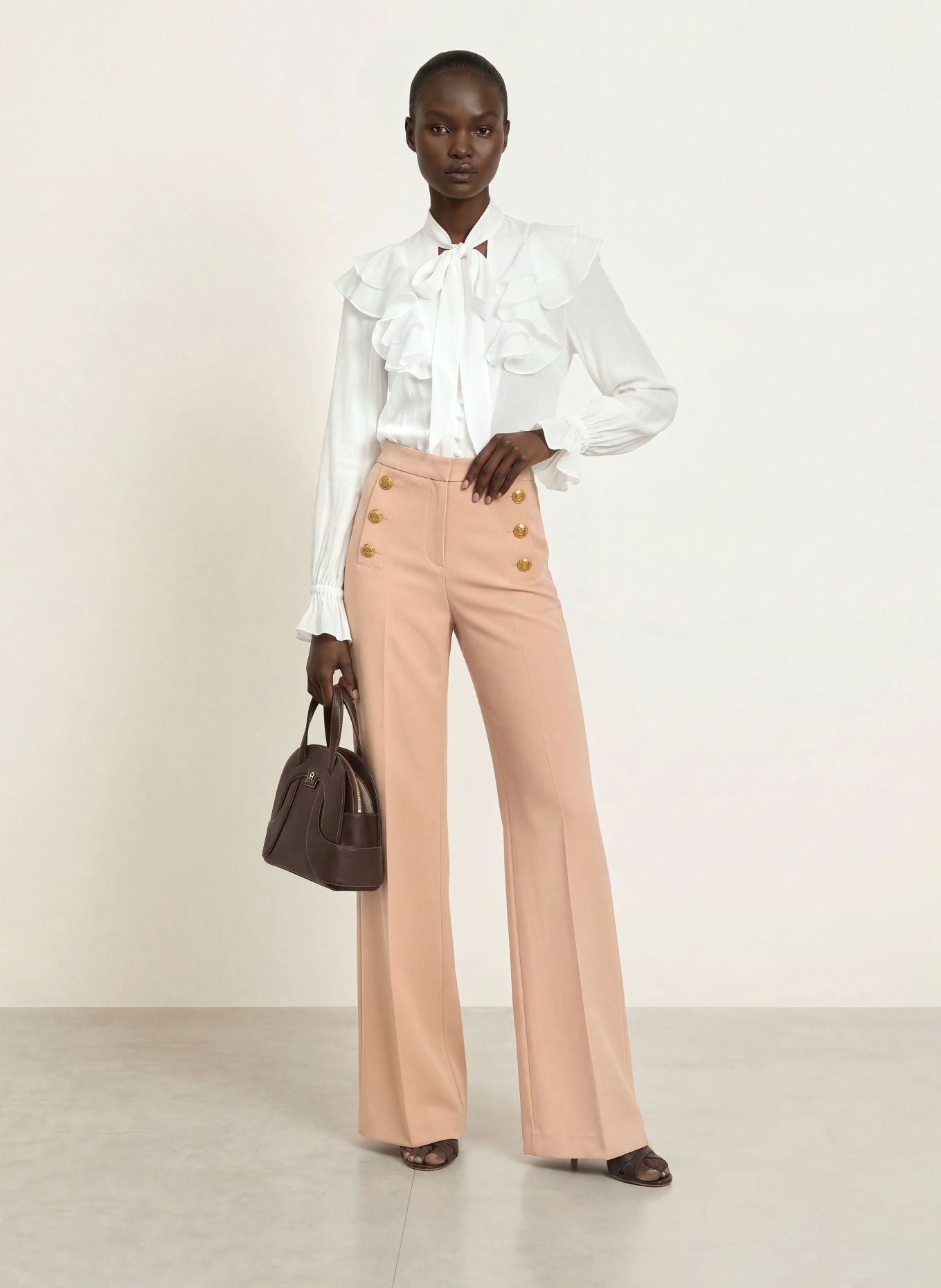 SEDUCTIVE Marlenehose BRIDGET: CAMEL