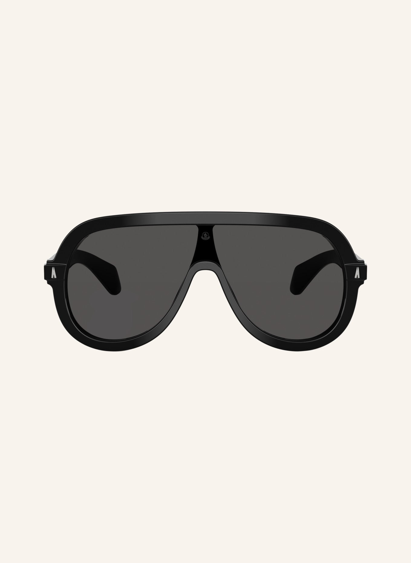 MONCLER Solbriller ME6021U: SHINEY BLACK/ SOLID DARK GREY