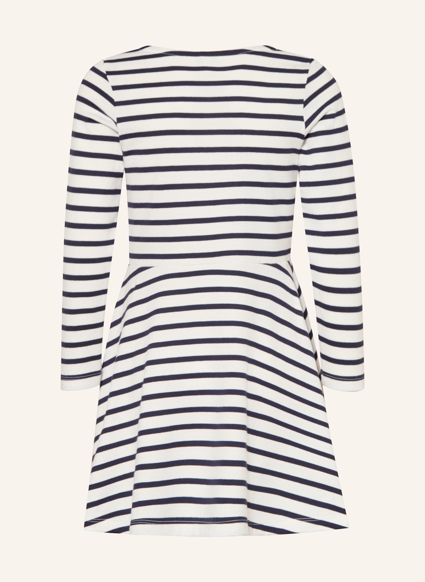 PETIT BATEAU Kleid: WEISS / ROT / DUNKELBLAU