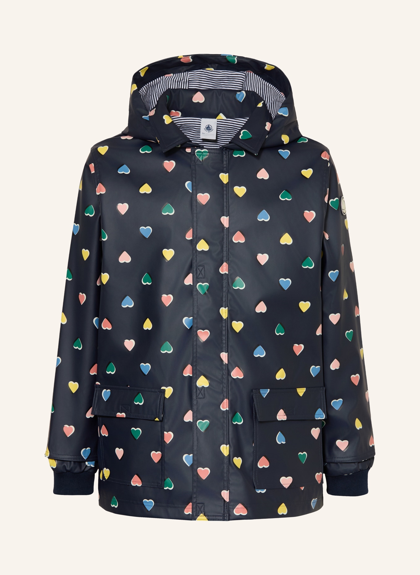 PETIT BATEAU Jachetă impermeabilă: ALBASTRU ÎNCHIS / ROZ ANTIC / GALBEN ÎNCHIS