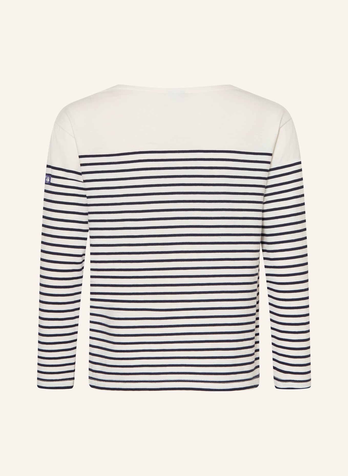PETIT BATEAU Longsleeve: DUNKELBLAU / WEISS