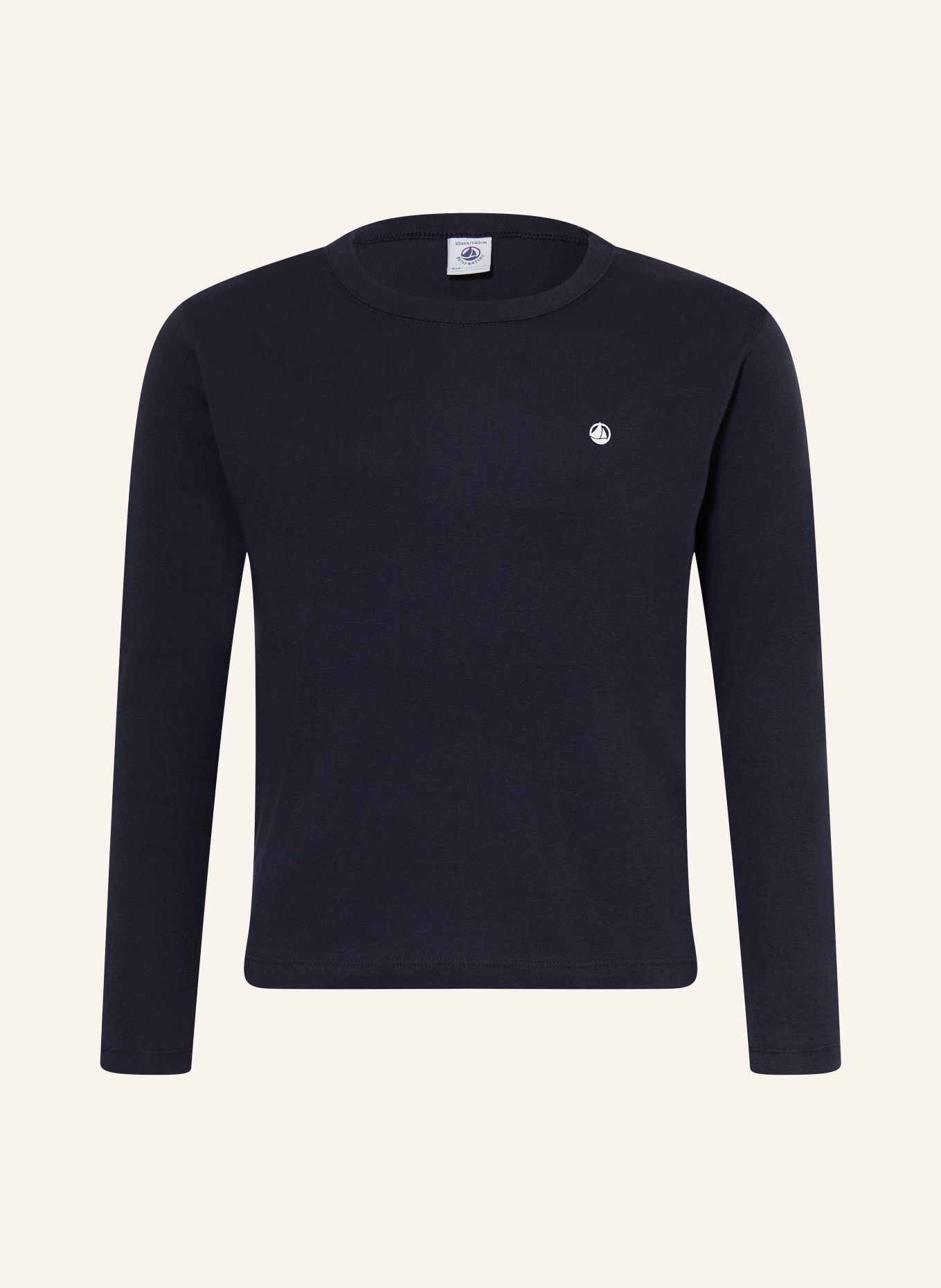 PETIT BATEAU Long-sleeve shirt: DARK BLUE