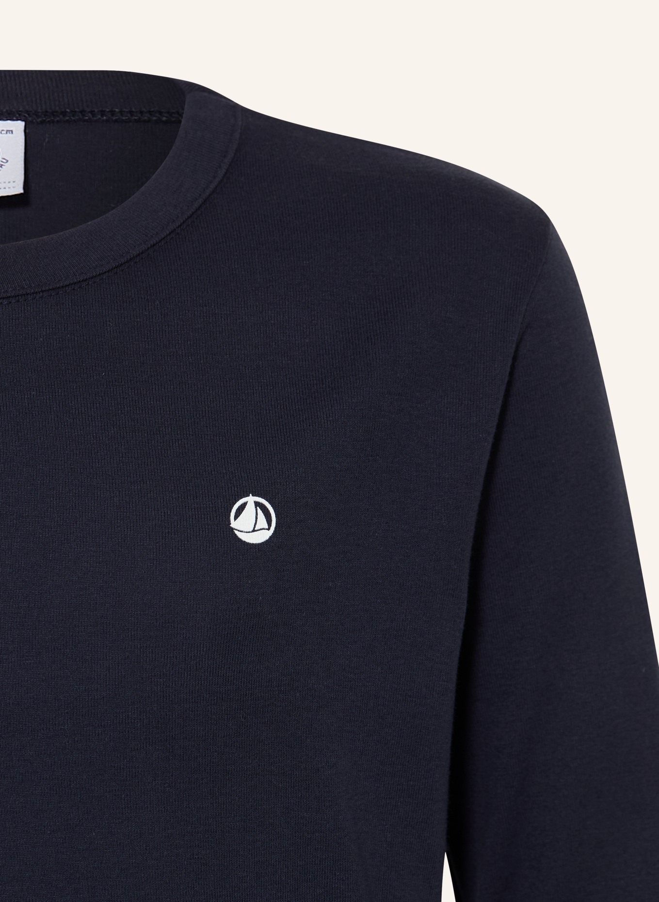 PETIT BATEAU Long-sleeve shirt: DARK BLUE