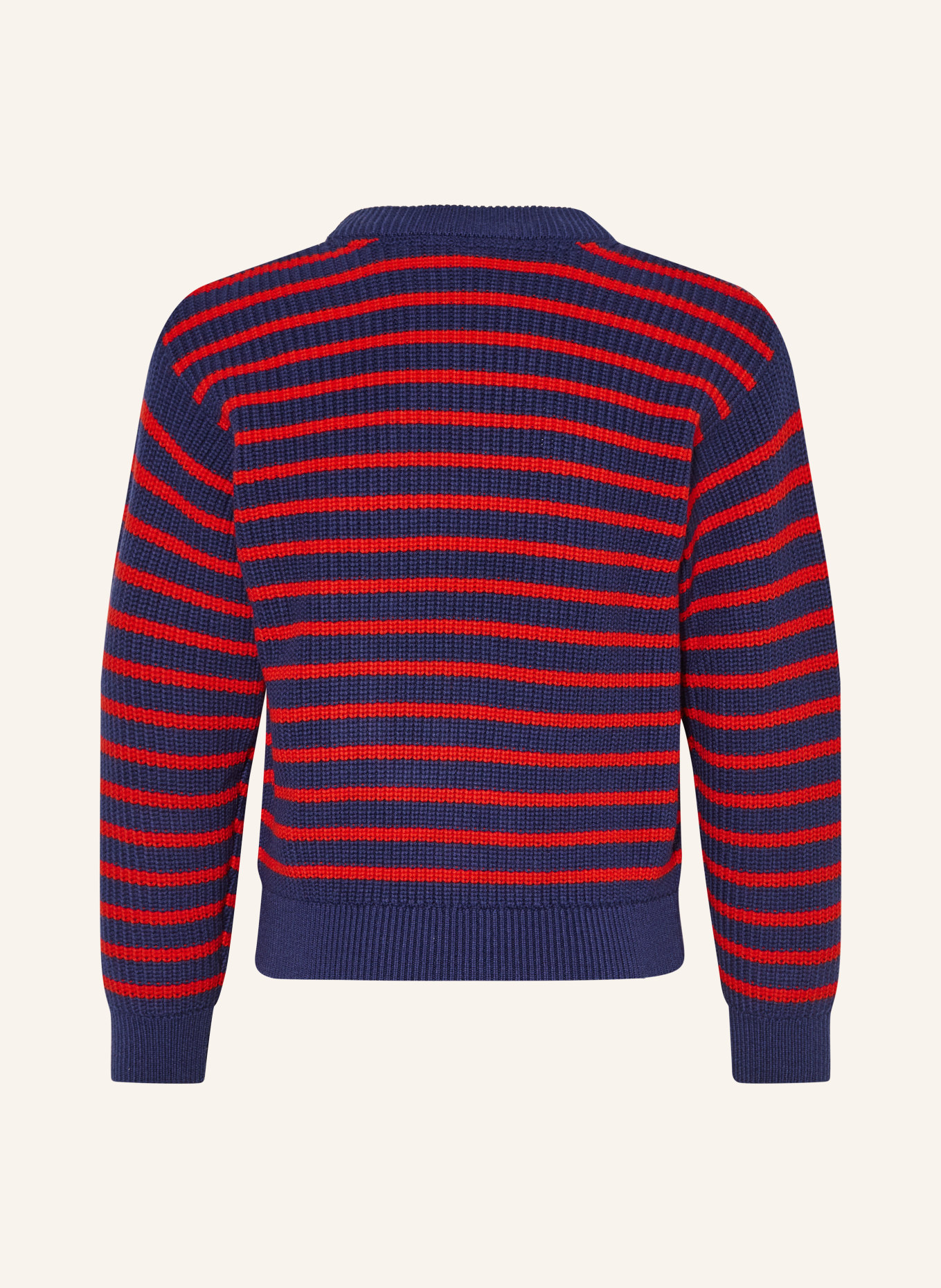 PETIT BATEAU Pullover: DUNKELBLAU / ROT