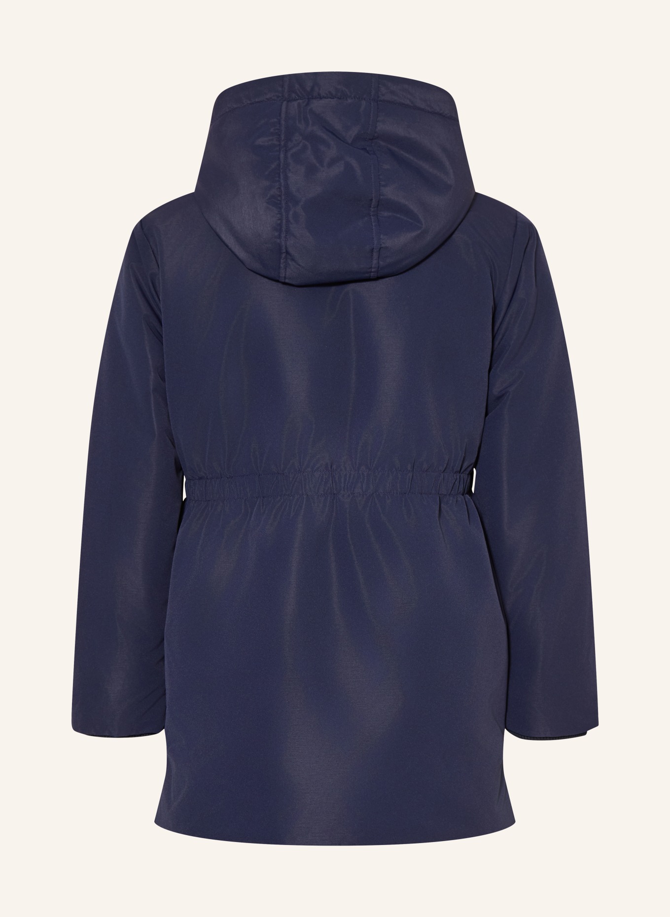 PETIT BATEAU Parka with detachable hood: DARK BLUE