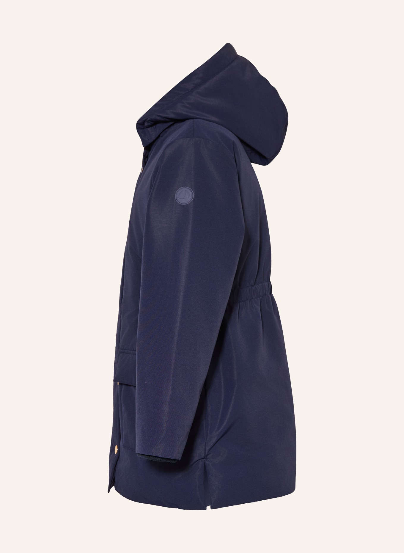 PETIT BATEAU Parka with detachable hood: DARK BLUE