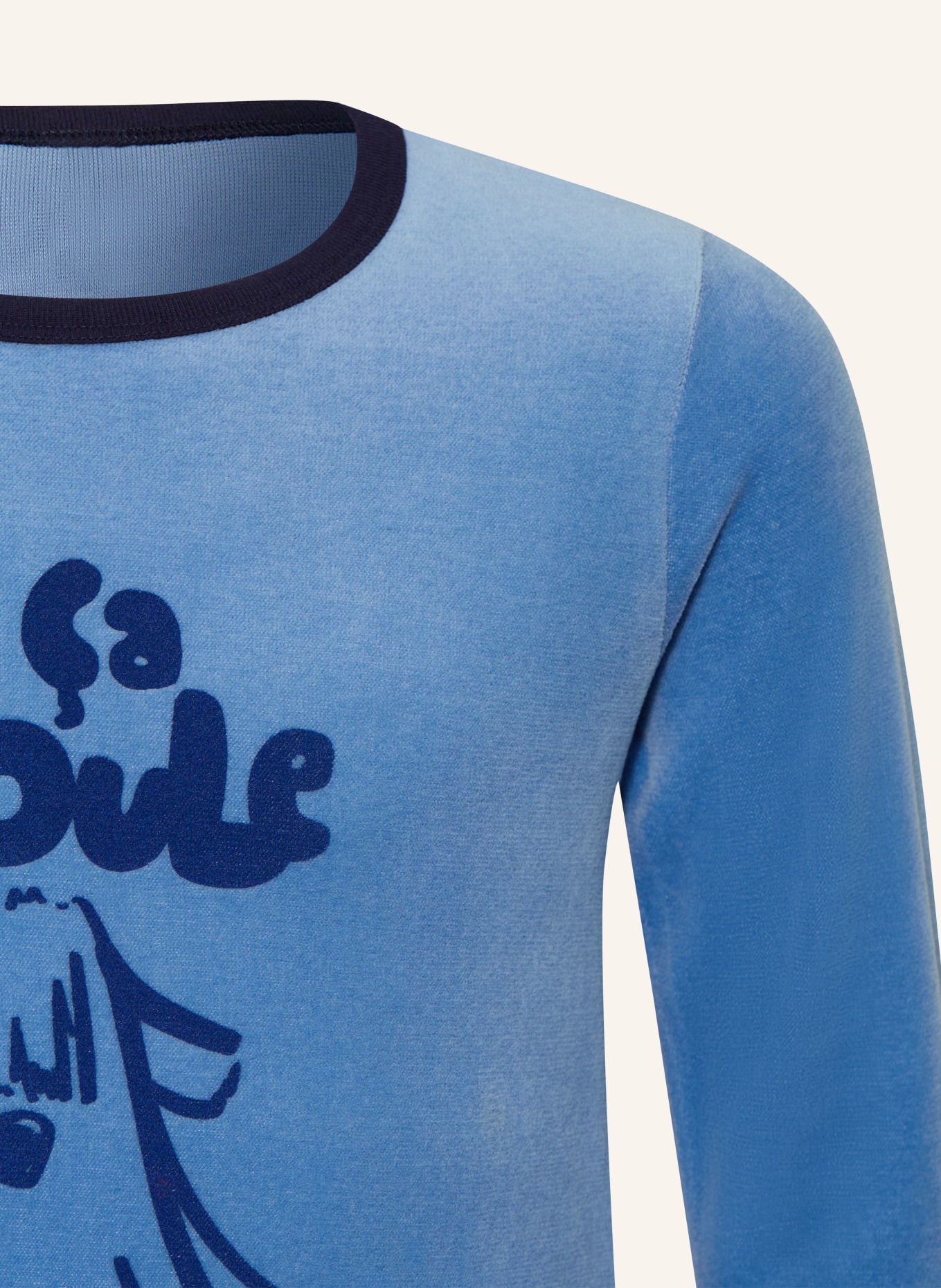 PETIT BATEAU Pyjama: BLEU / BLEU FONCÉ