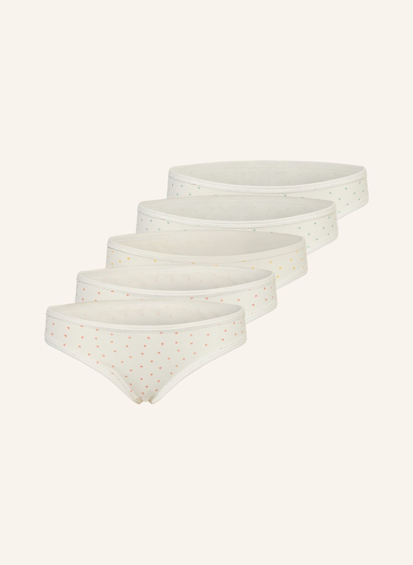 PETIT BATEAU 5-pack of Slips: WHITE / ORANGE / YELLOW