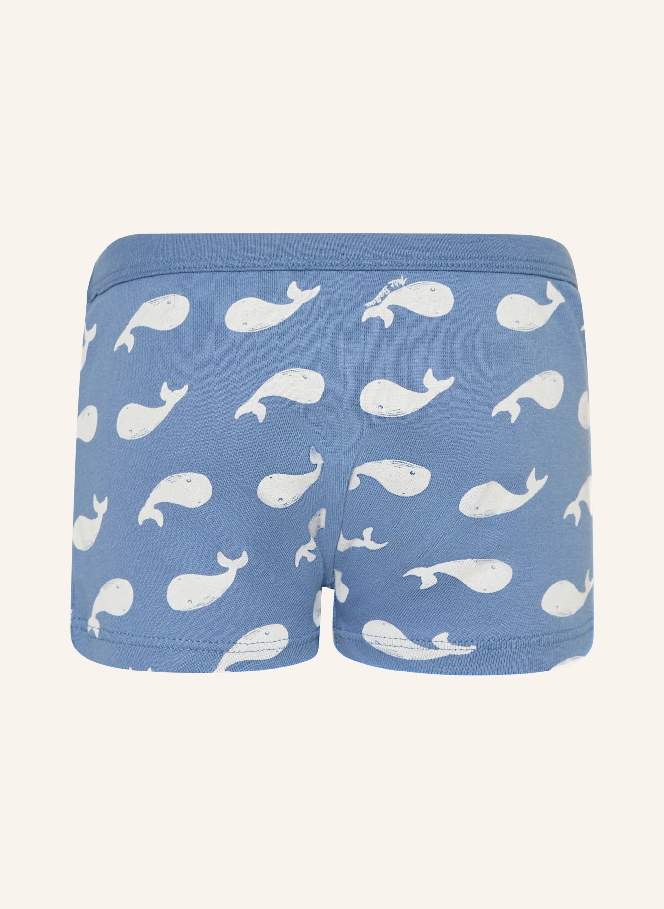 PETIT BATEAU Set van 3 Boxershorts: LICHTBLAUW / BLAUWGRIJS / WIT
