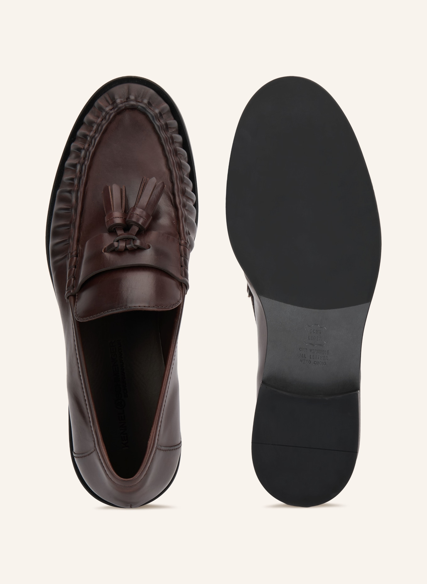 KENNEL & SCHMENGER Loafers MILL: MARRON FONCÉ