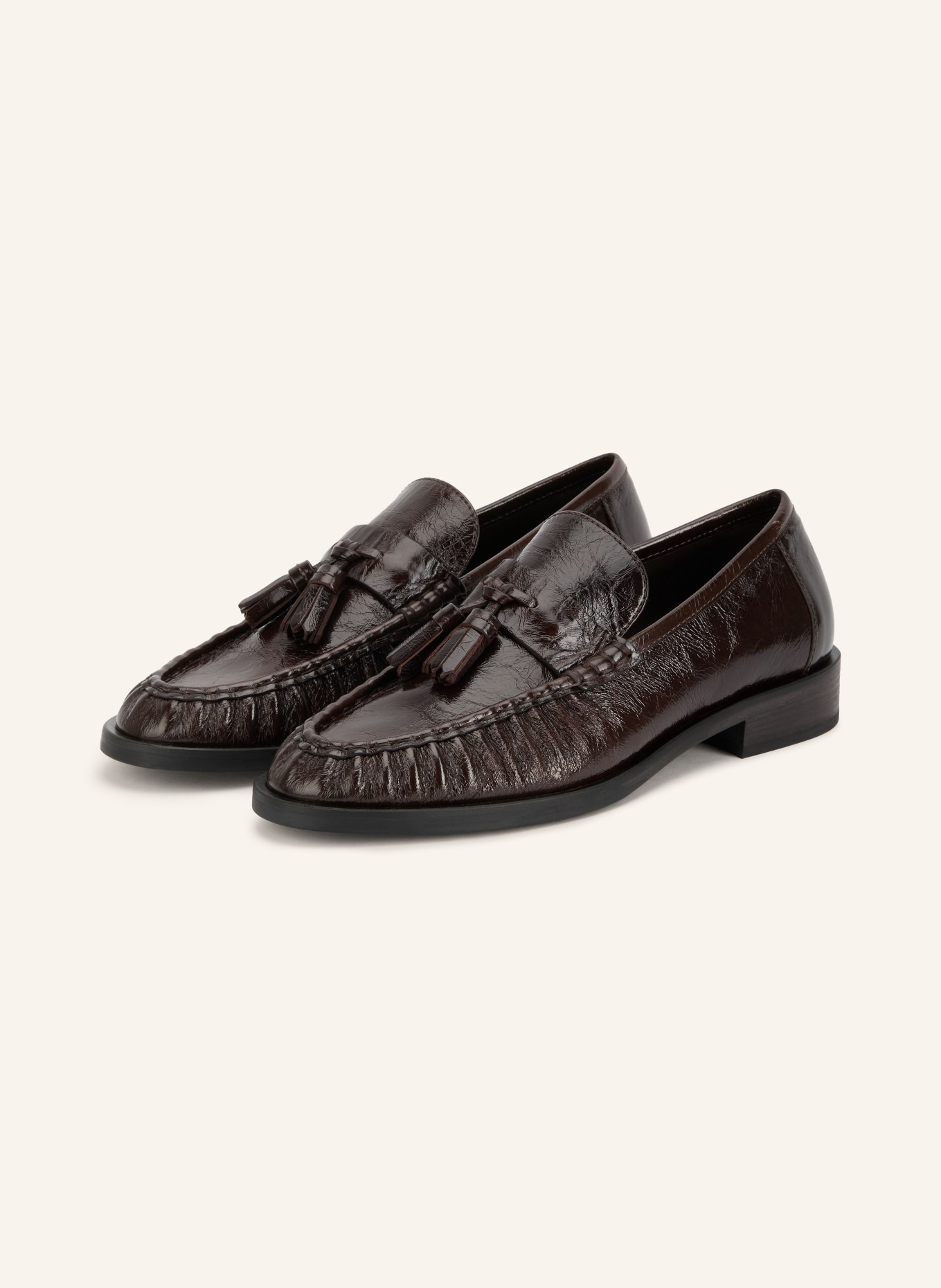 KENNEL & SCHMENGER Lack-Loafer MILL: DUNKELBRAUN