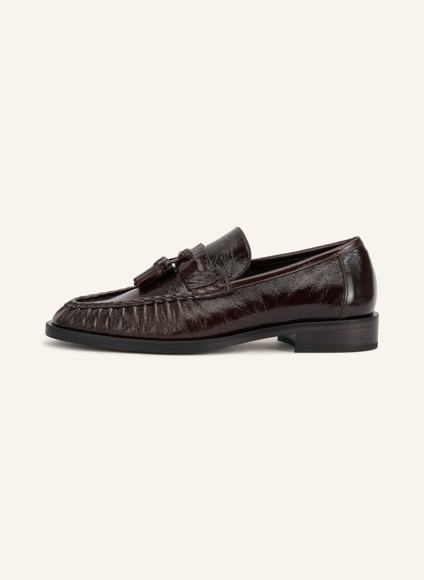 KENNEL & SCHMENGER Lack-Loafer MILL: DUNKELBRAUN