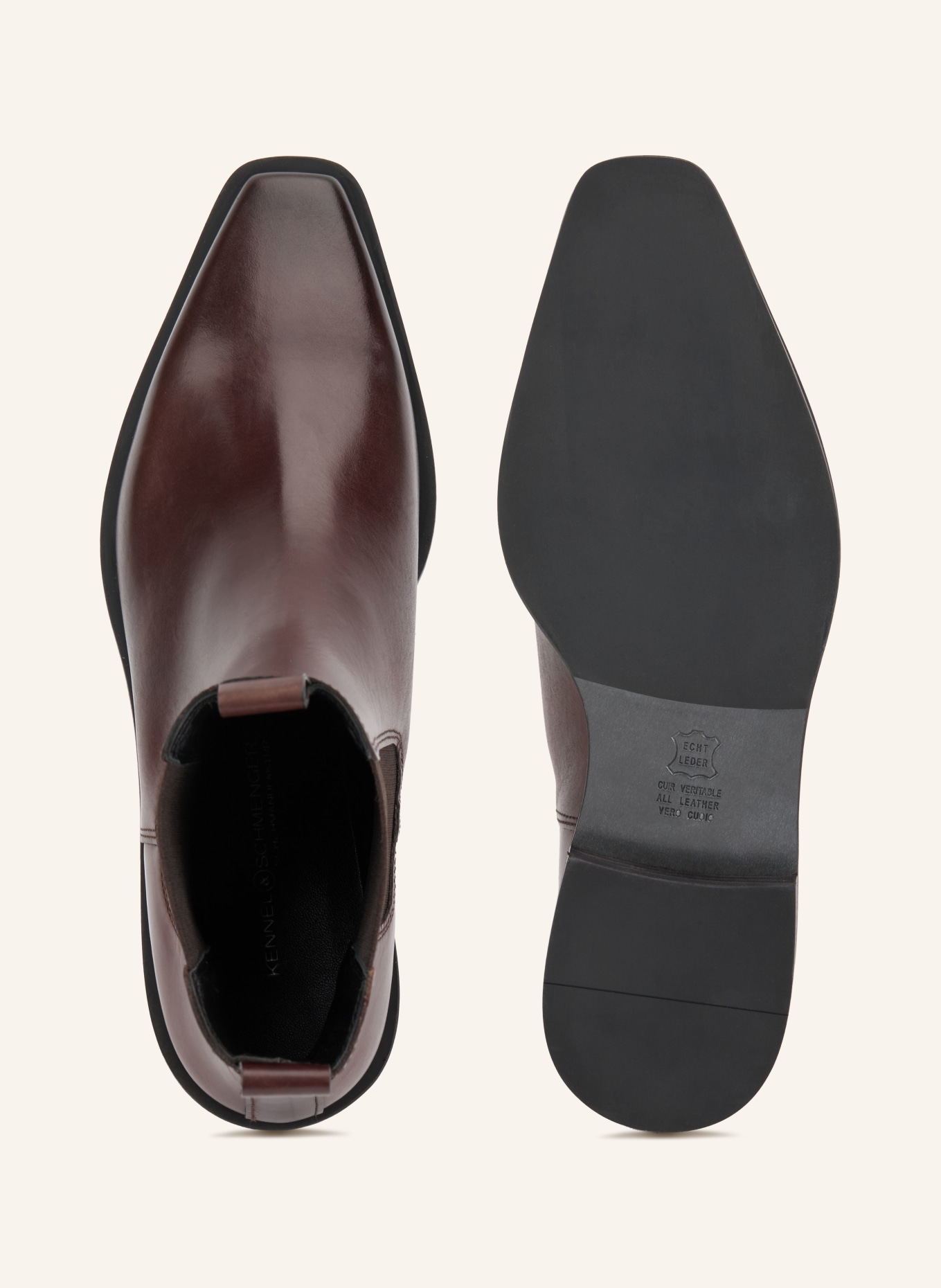 KENNEL & SCHMENGER Chelsea boots AMBER: DARK BROWN