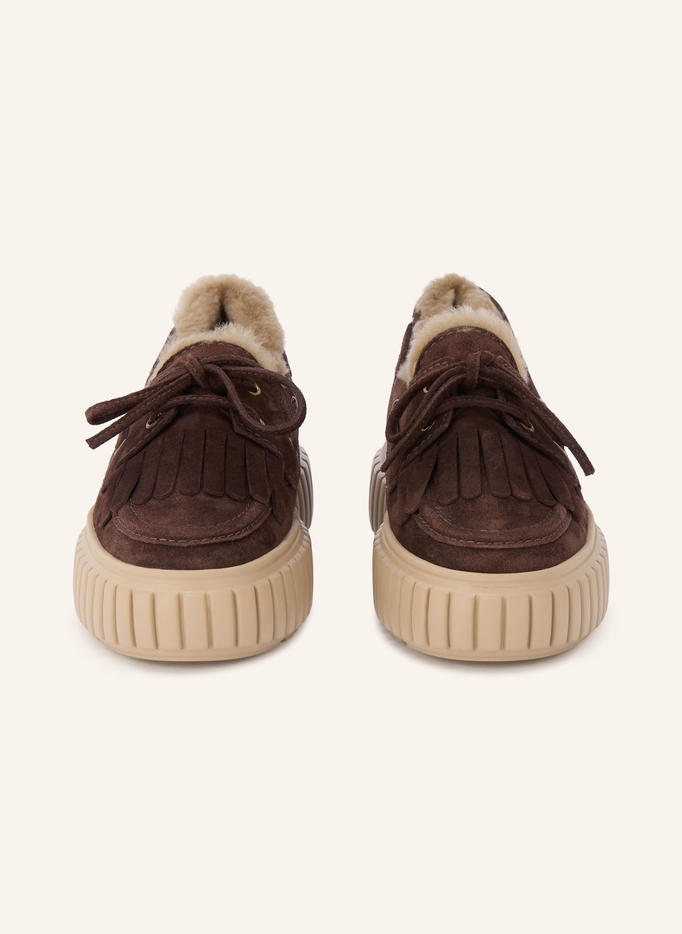 KENNEL & SCHMENGER ZAP Boat Shoes: DARK BROWN / LIGHT BROWN