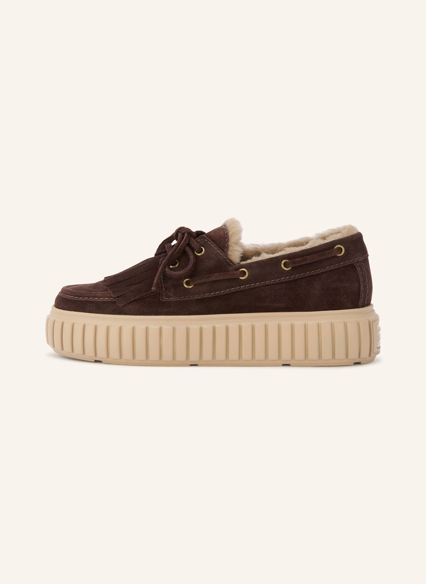 KENNEL & SCHMENGER ZAP Boat Shoes: DARK BROWN / LIGHT BROWN