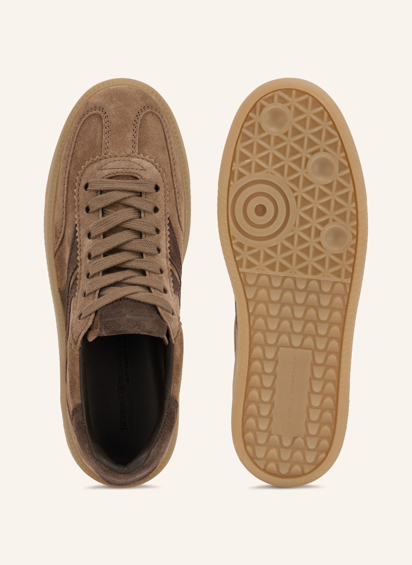 KENNEL & SCHMENGER Sneaker BOX: TAUPE / DUNKELBRAUN