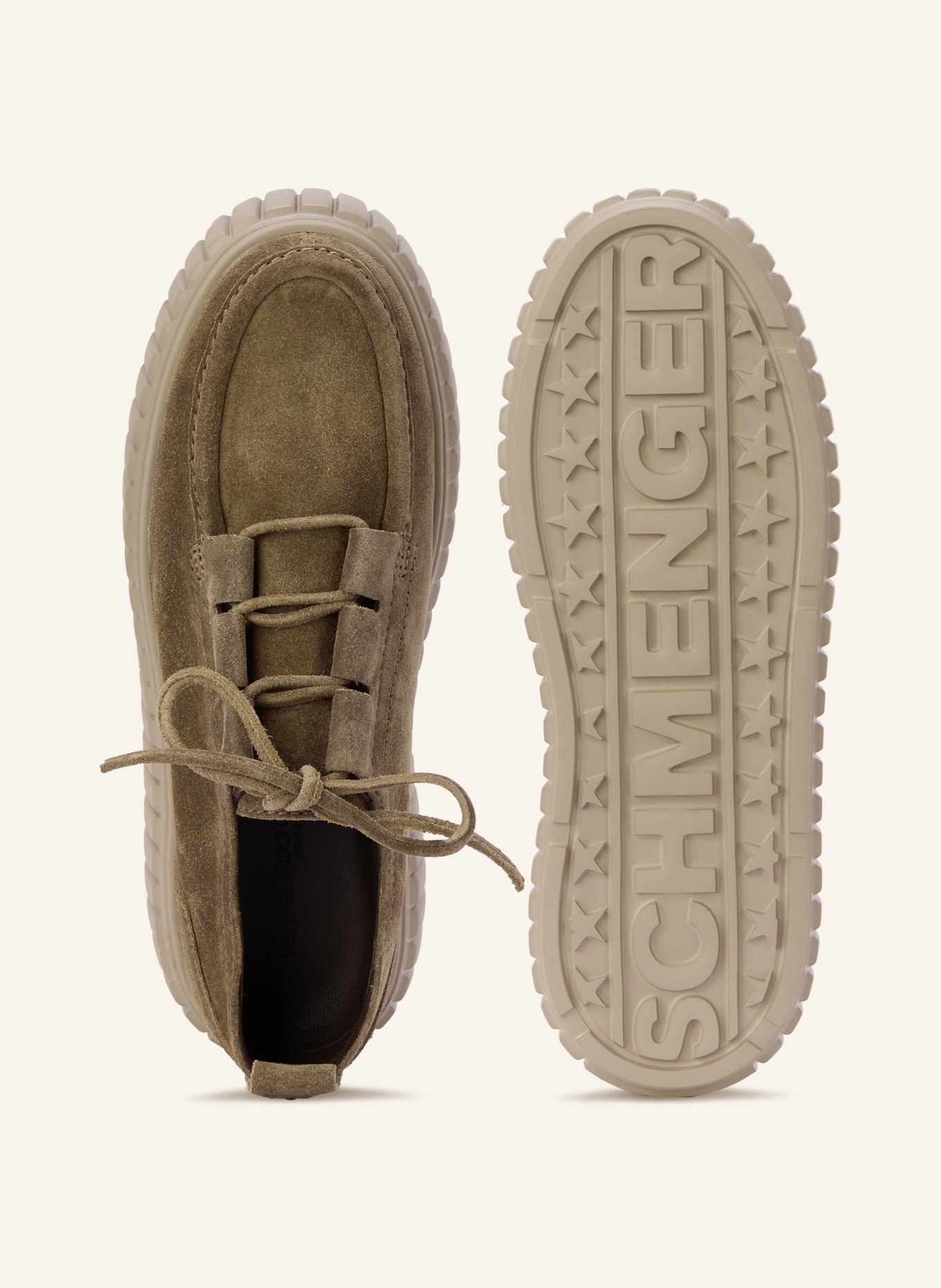 KENNEL & SCHMENGER Plateau-veterschoen: BRUIN