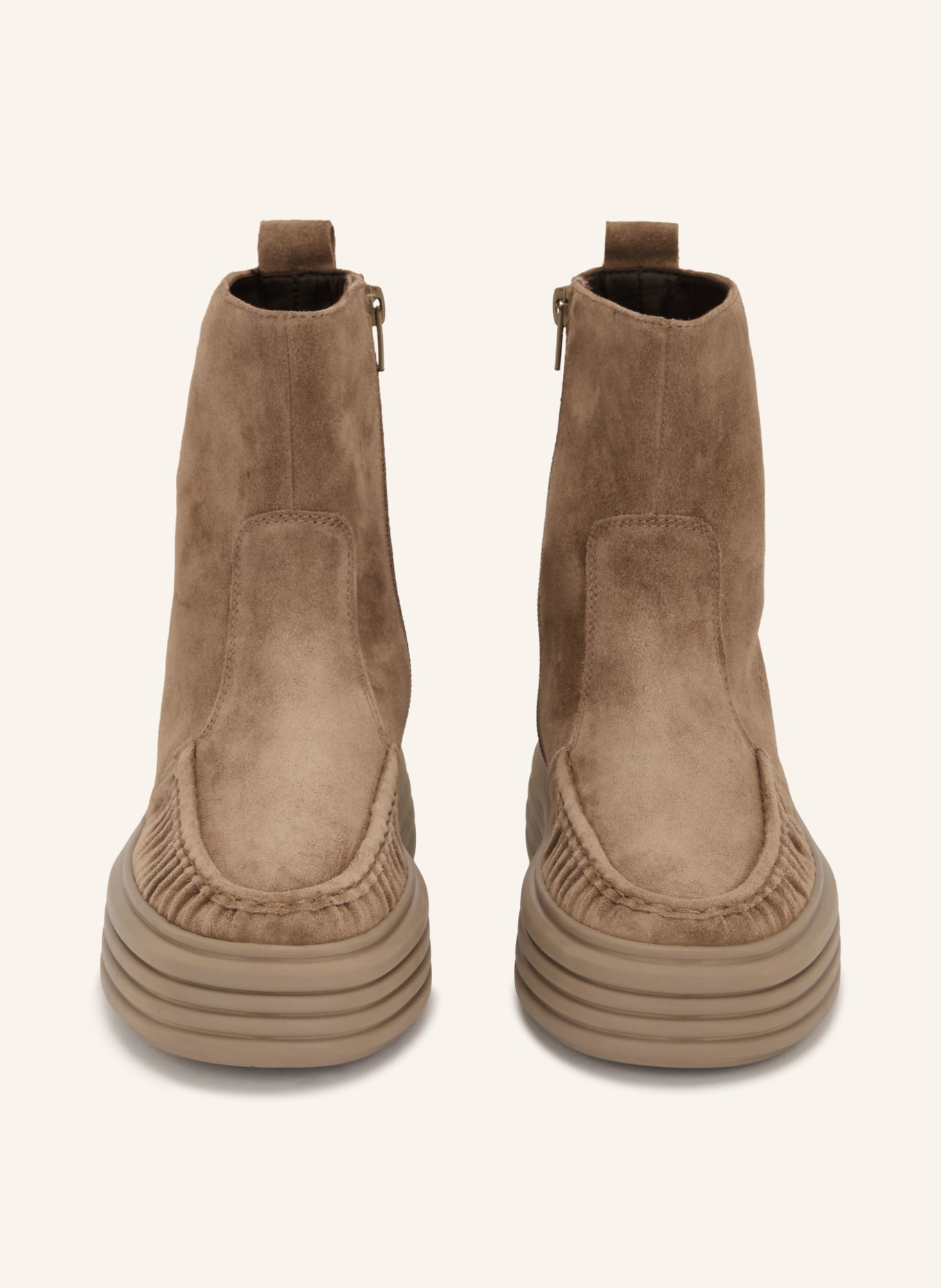 KENNEL & SCHMENGER LILO Platform Boots: TAUPE