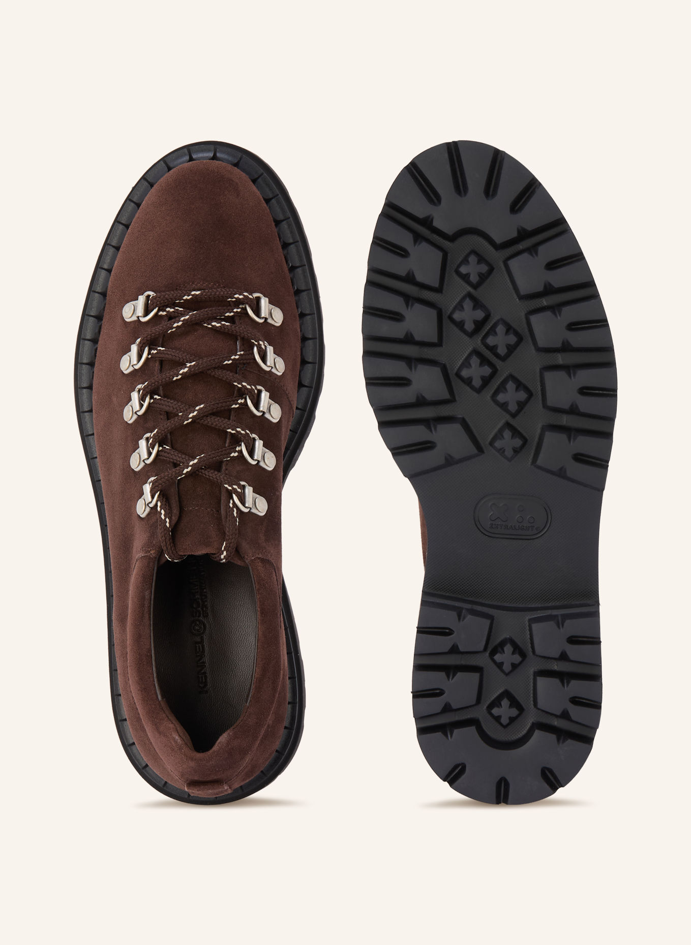 KENNEL & SCHMENGER Chaussures à lacets LANA: MARRON FONCÉ