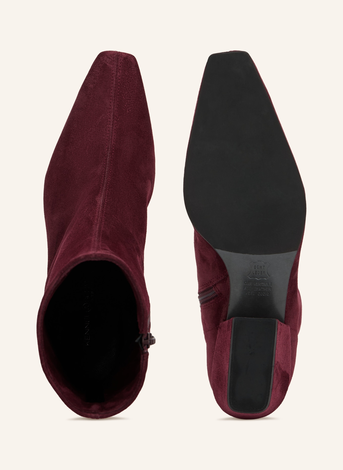 KENNEL & SCHMENGER NYLA Ankle boots: DARK RED