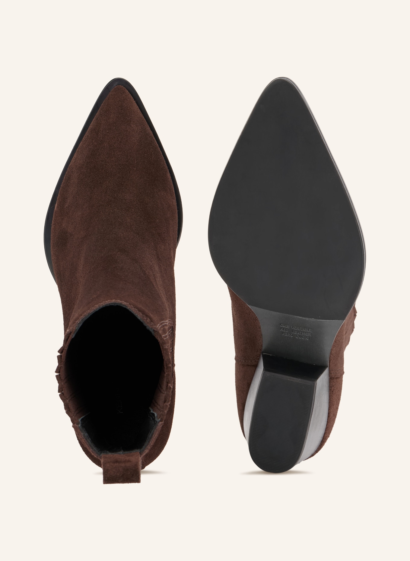 KENNEL & SCHMENGER Boots santiags DALLAS: MARRON FONCÉ