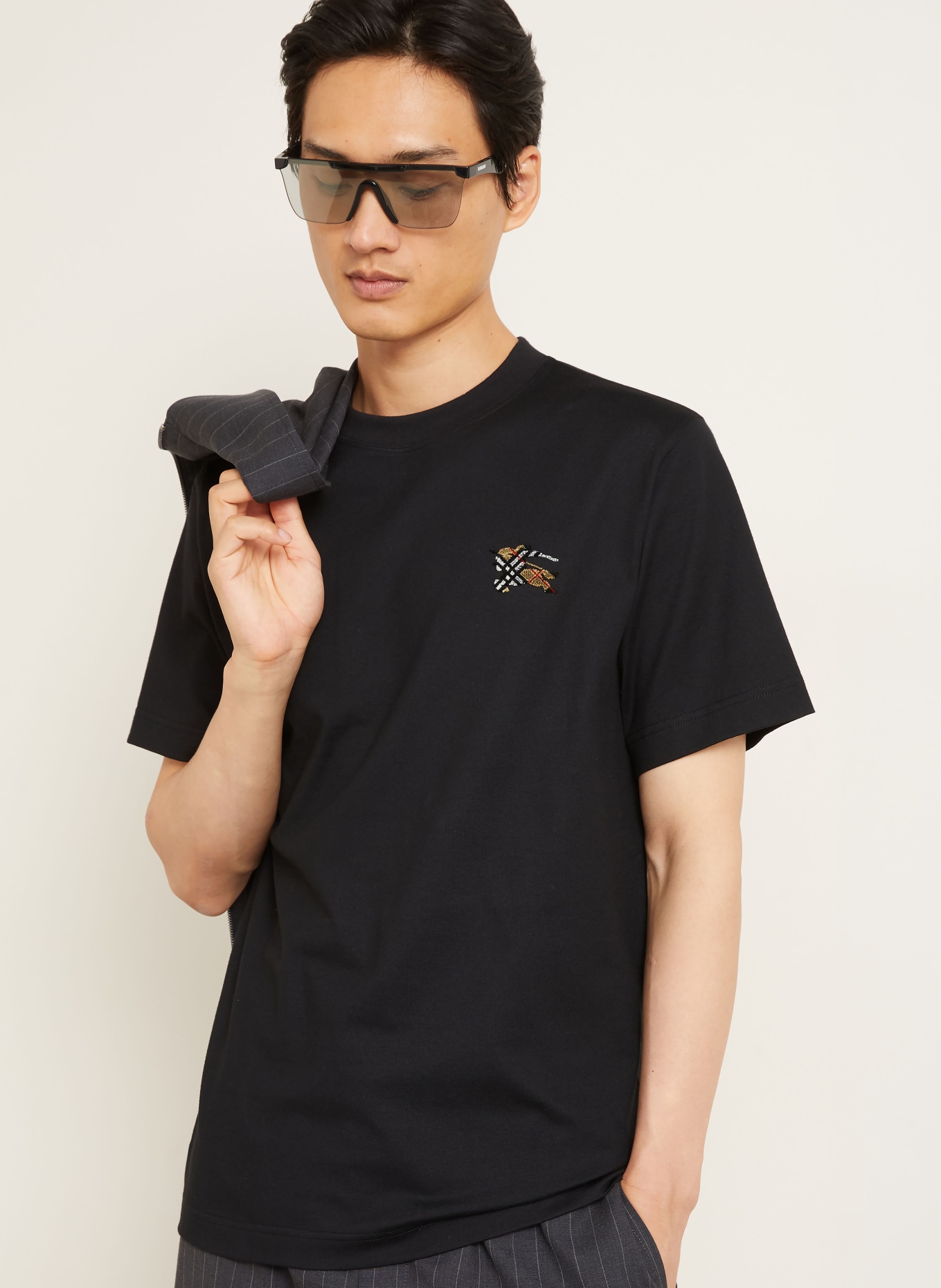 BURBERRY SETH T-shirt: BLACK