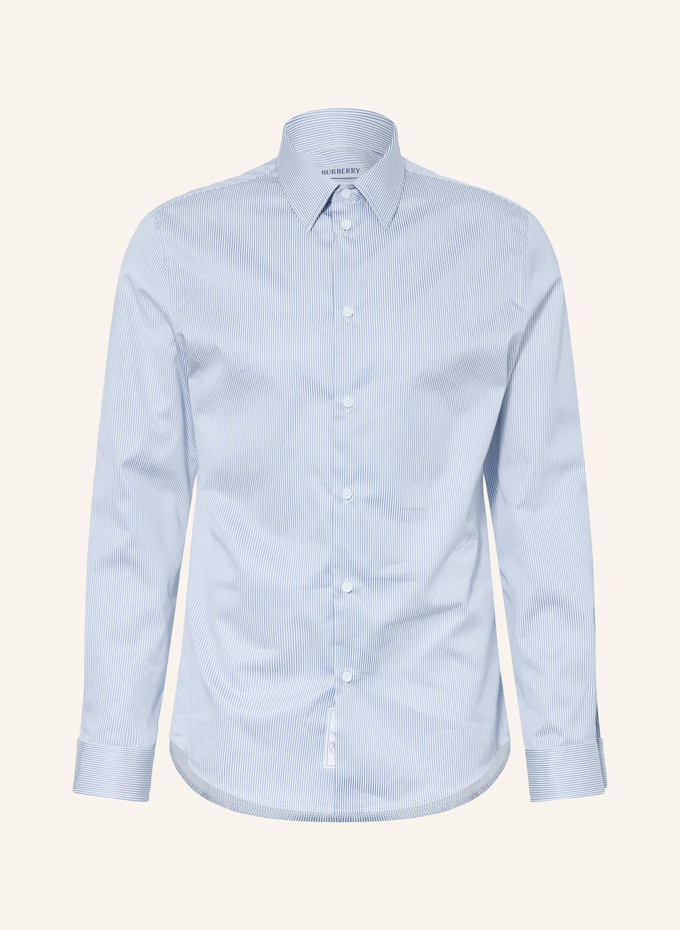BURBERRY Hemd Slim Fit: BLAU / WEISS